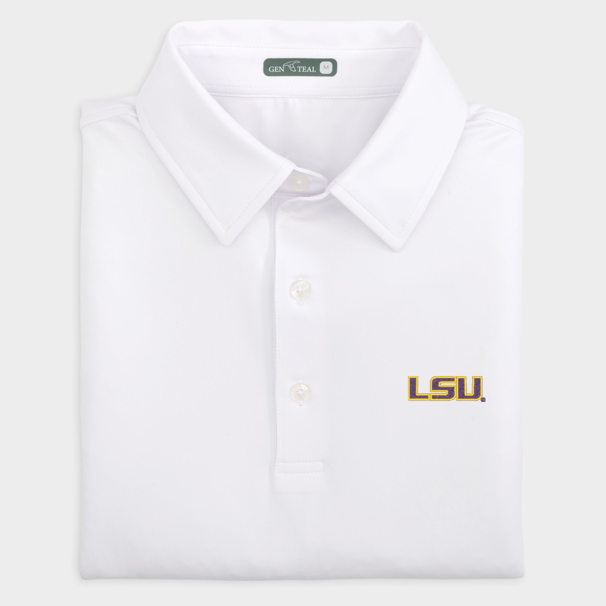 Men LSU Solid Performance Polo Genteal Men Apparel