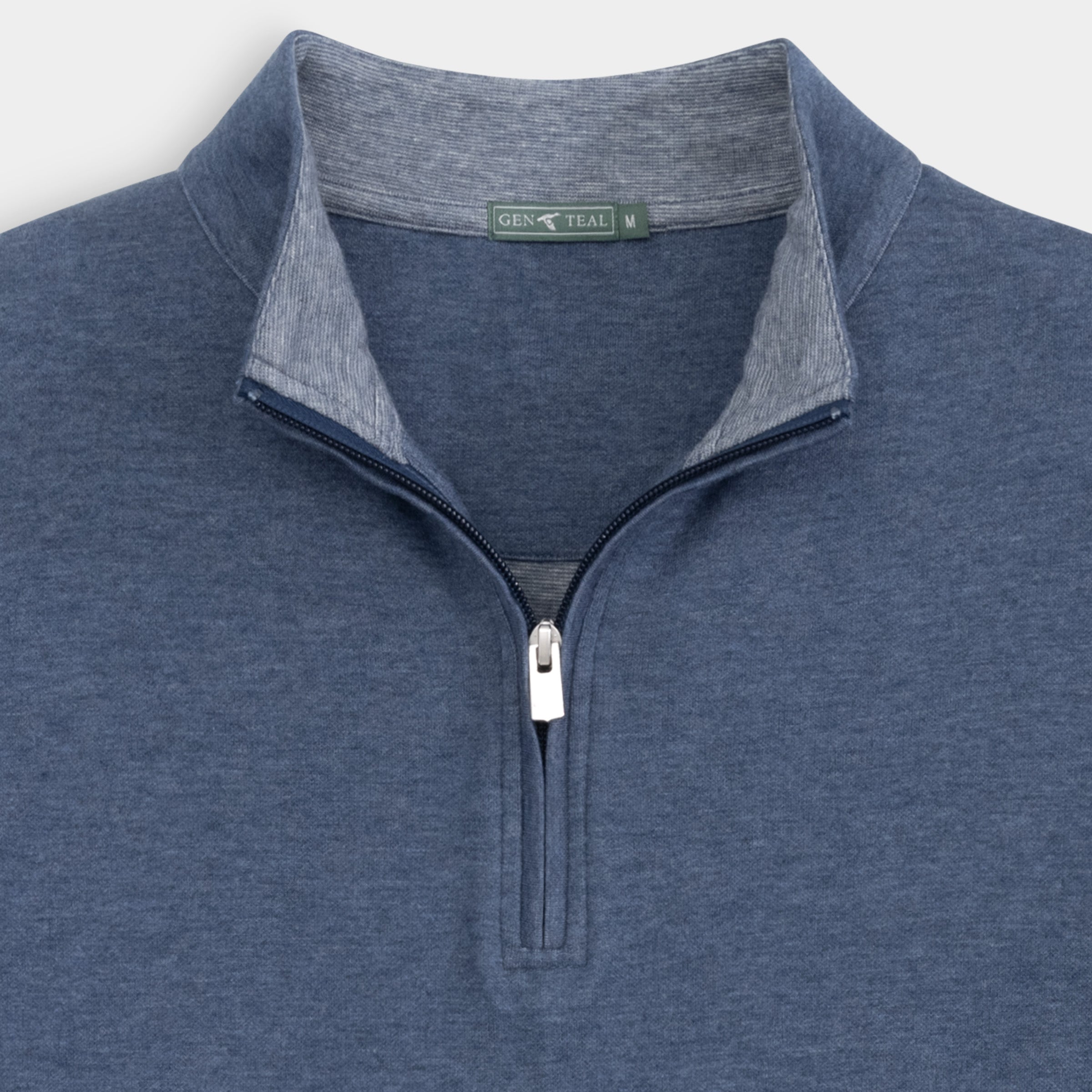 Cotton/Modal Quarter-Zip-GenTeal Apparel