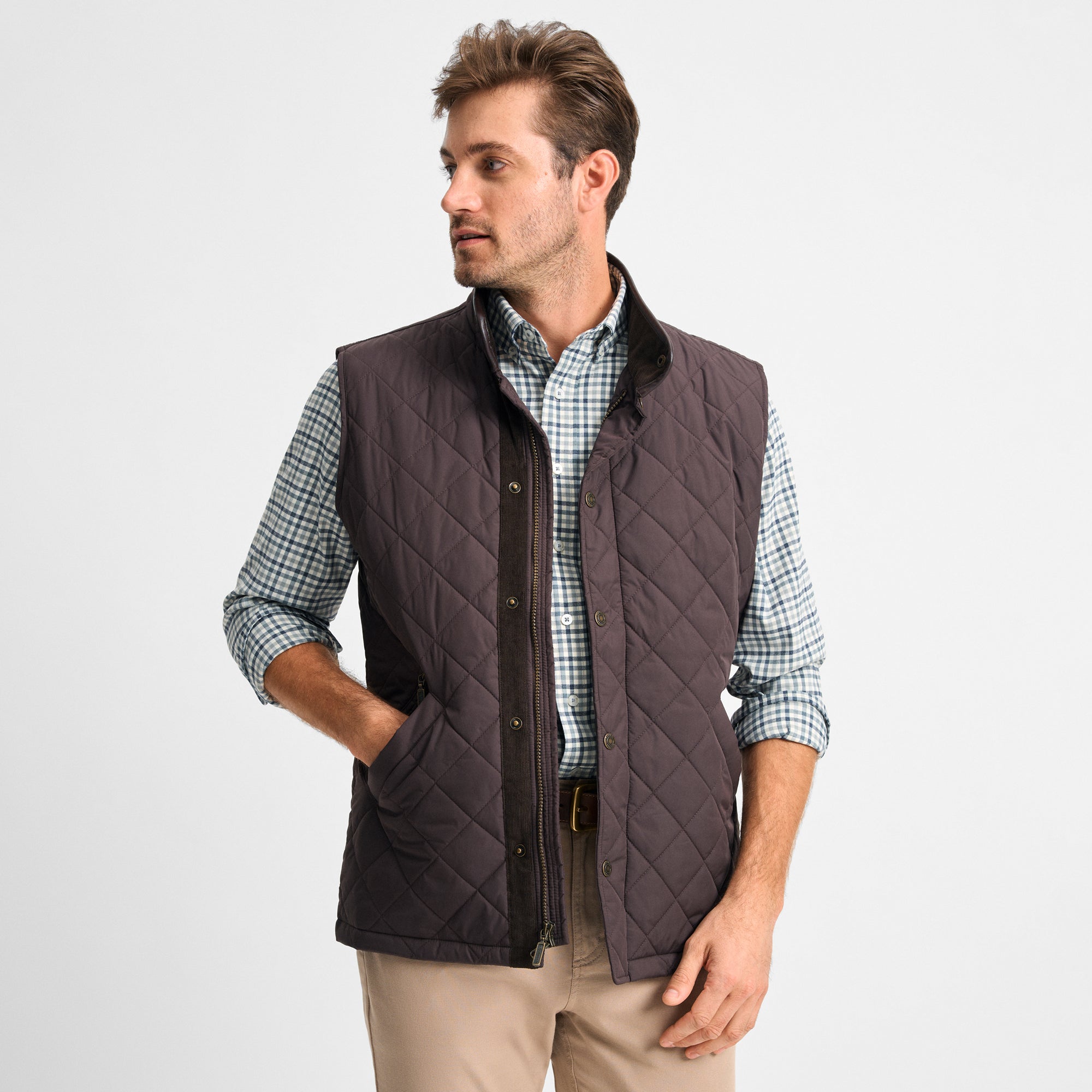 Navy Northpoint Quilted Vest