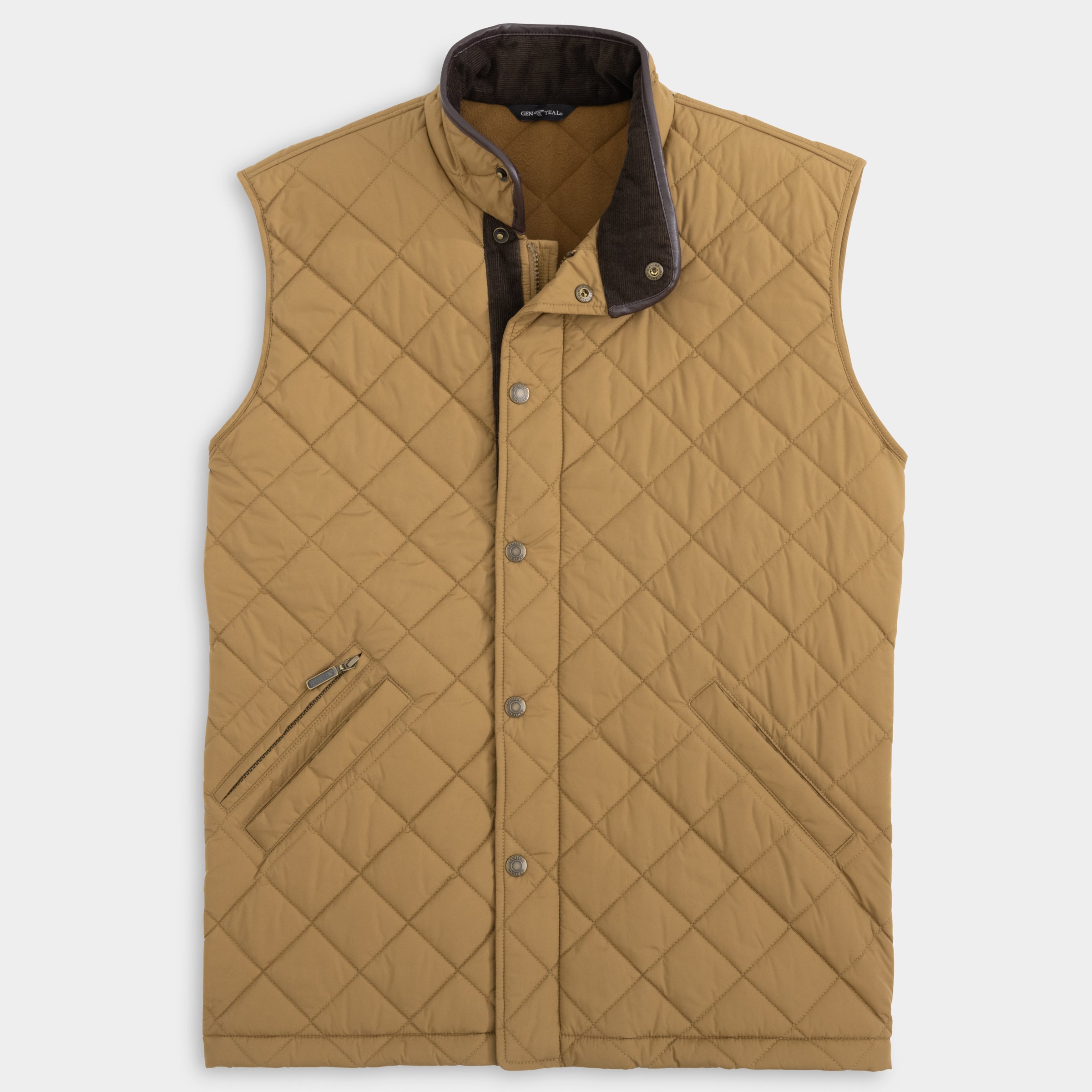 Pecan Northpoint Quilted Vest