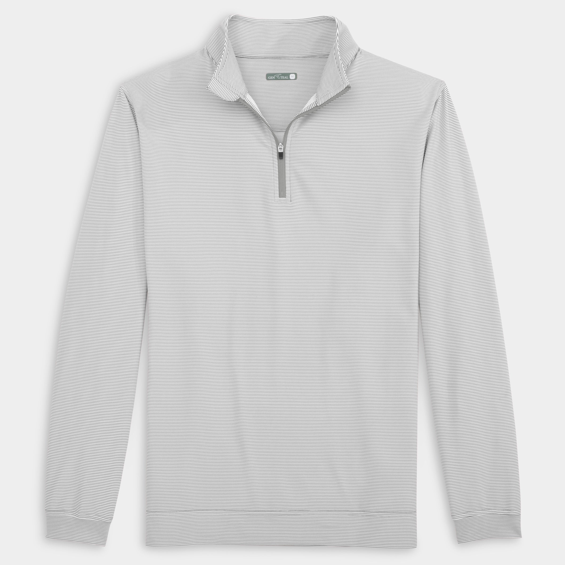 Pinstripe Venture Performance Quarter-Zip-GenTeal Apparel