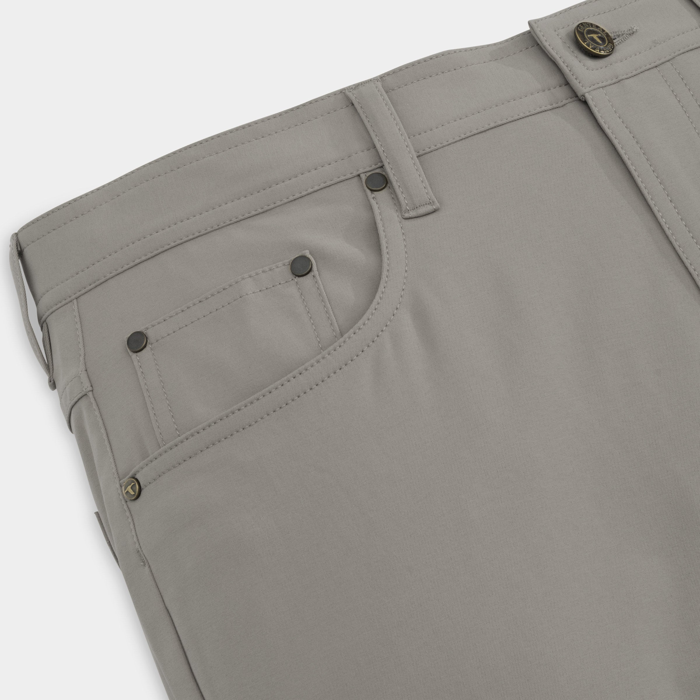 Charcoal Clubhouse Stretch Five-Pocket Pant-GenTeal Apparel