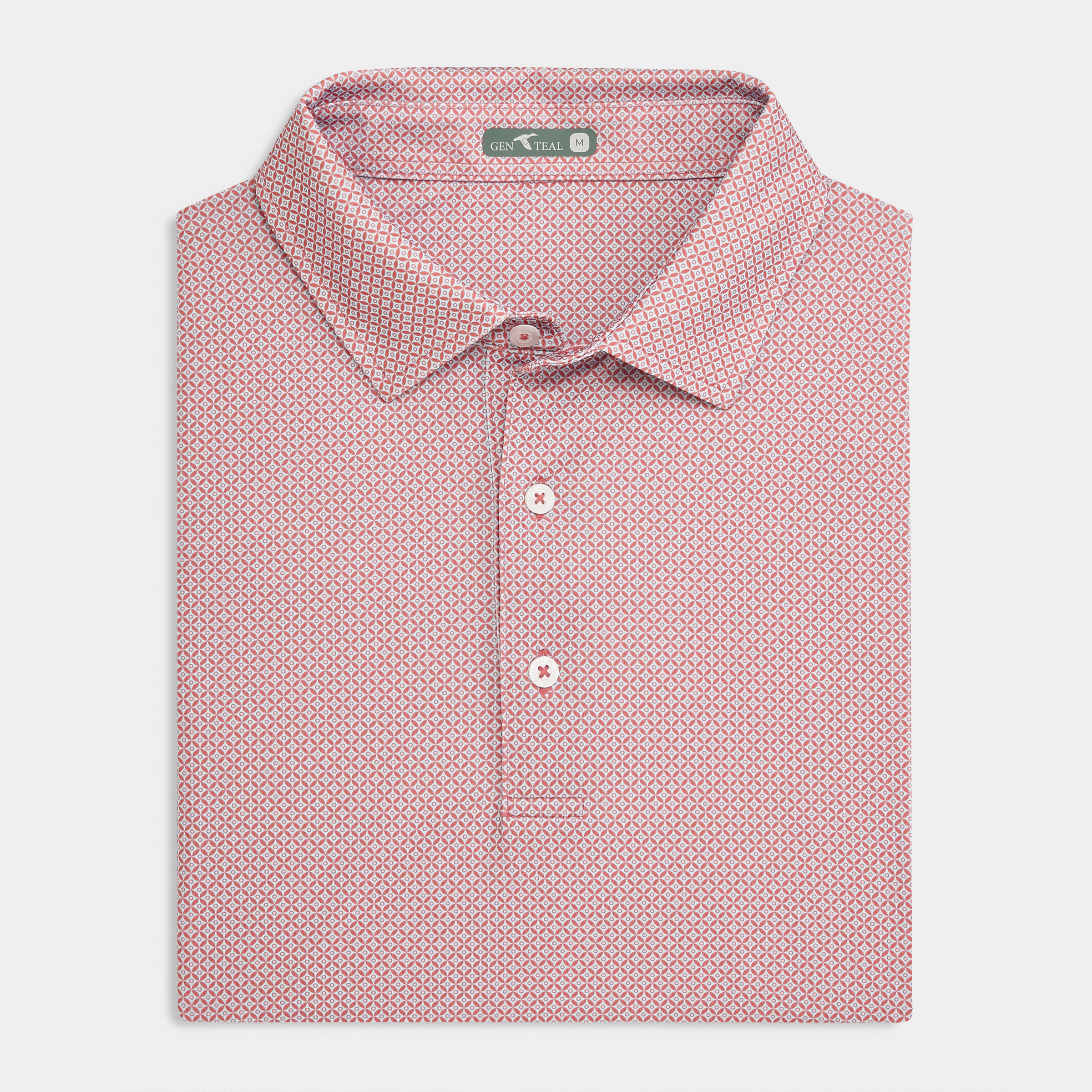 Circle Printed Performance Polo