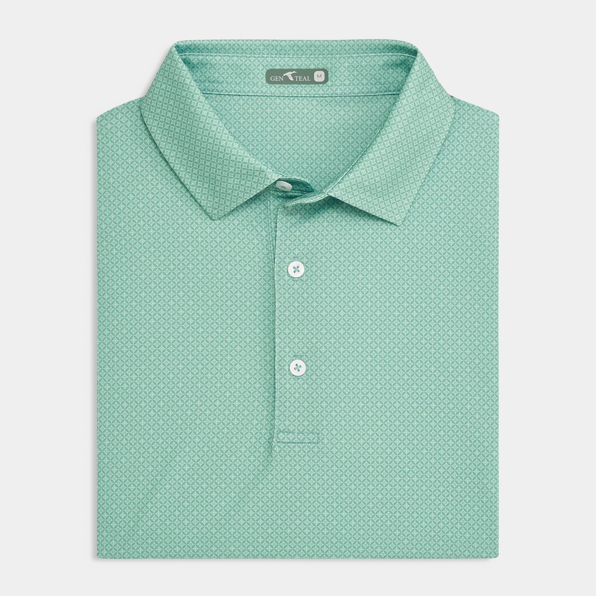 Circle Printed Performance Polo