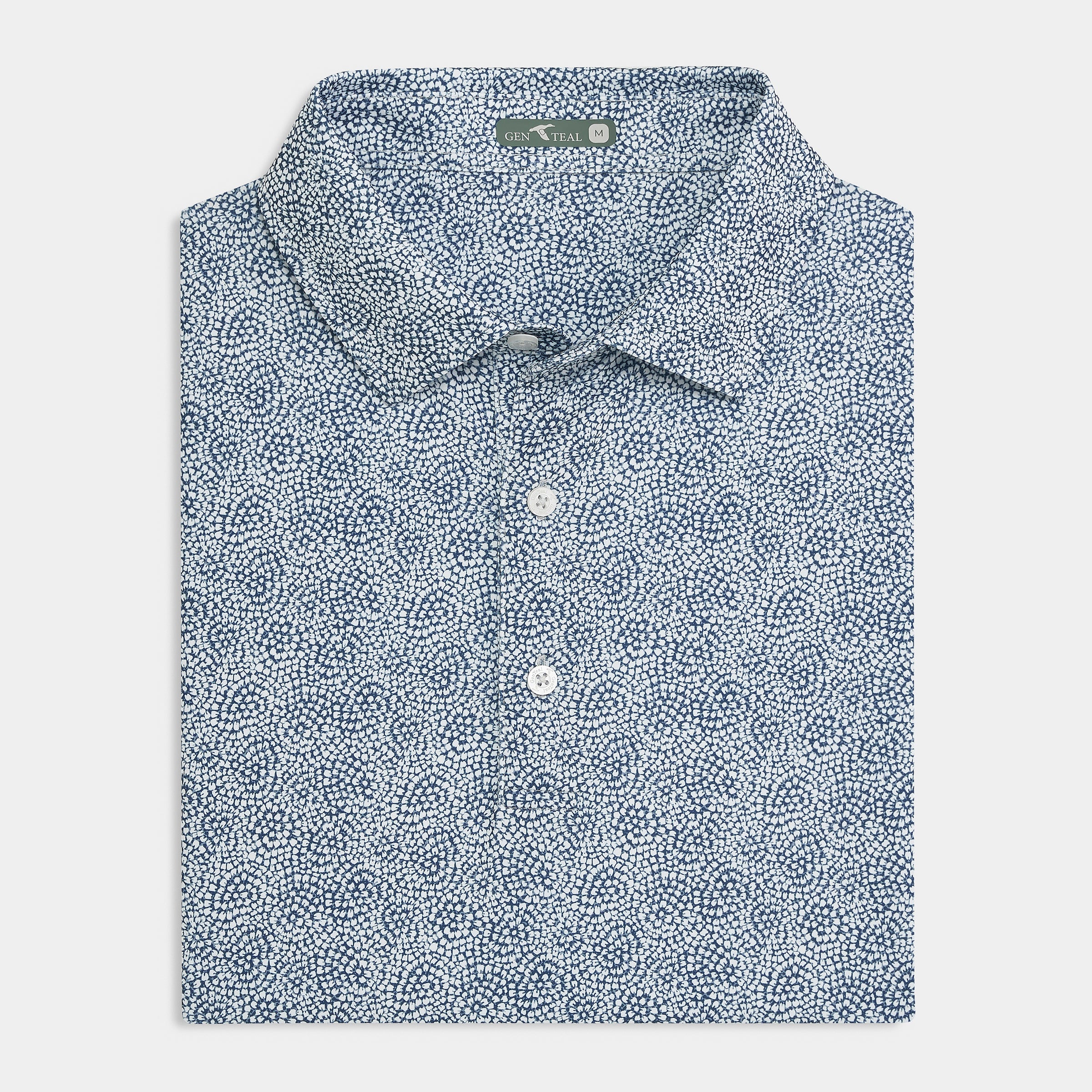 Dahlia Printed Performance Polo