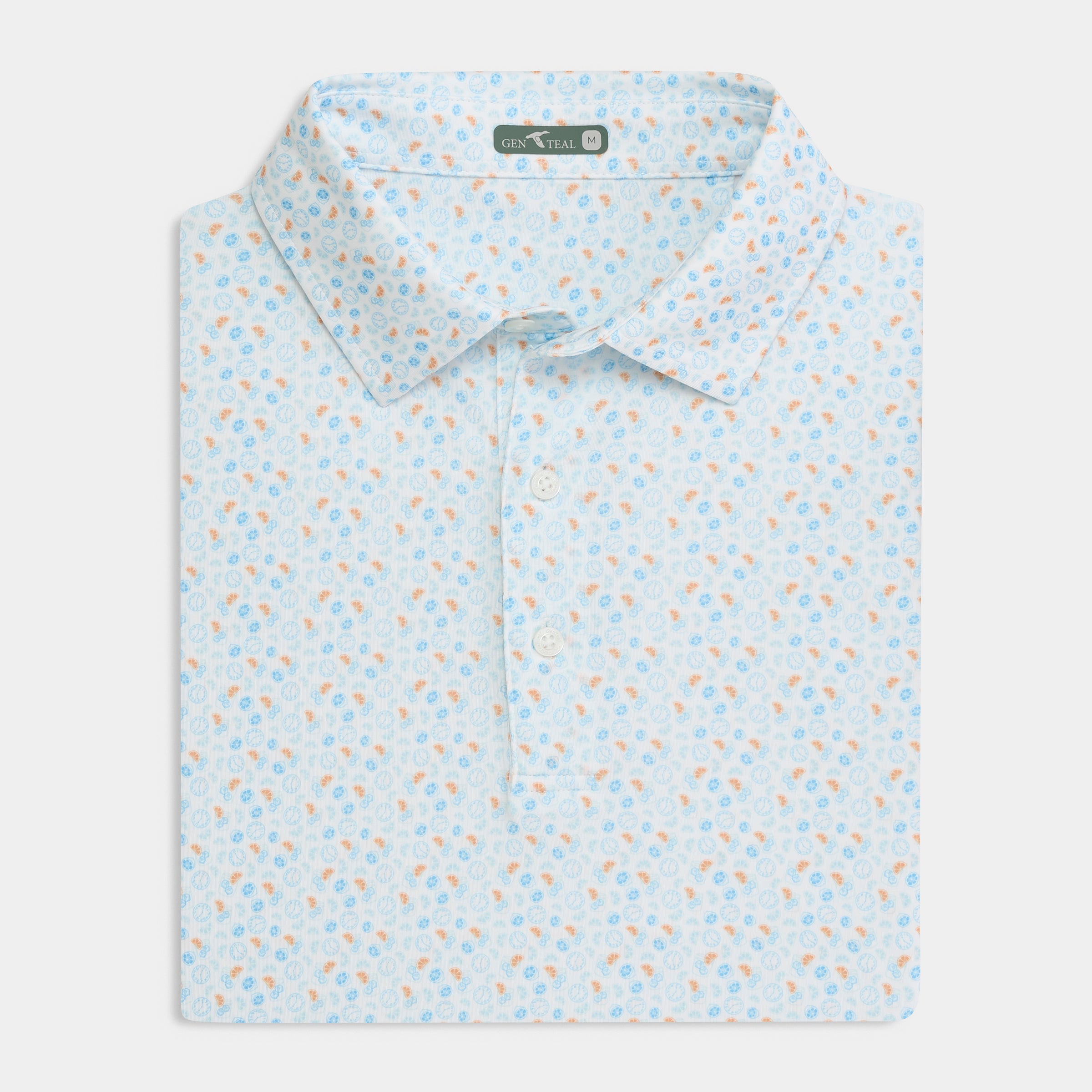 Happy Hour Printed Performance Polo