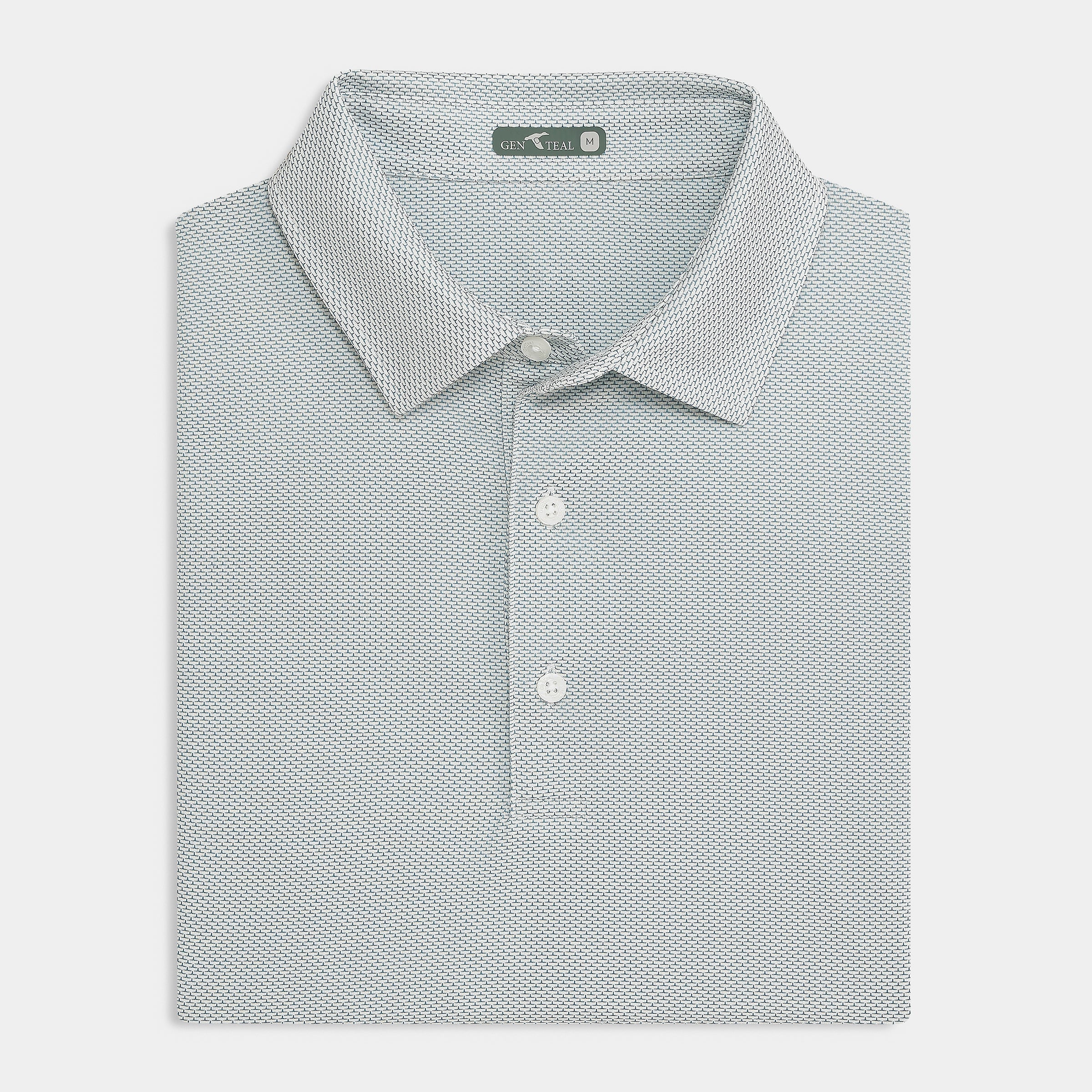 Brick Jacquard Polo