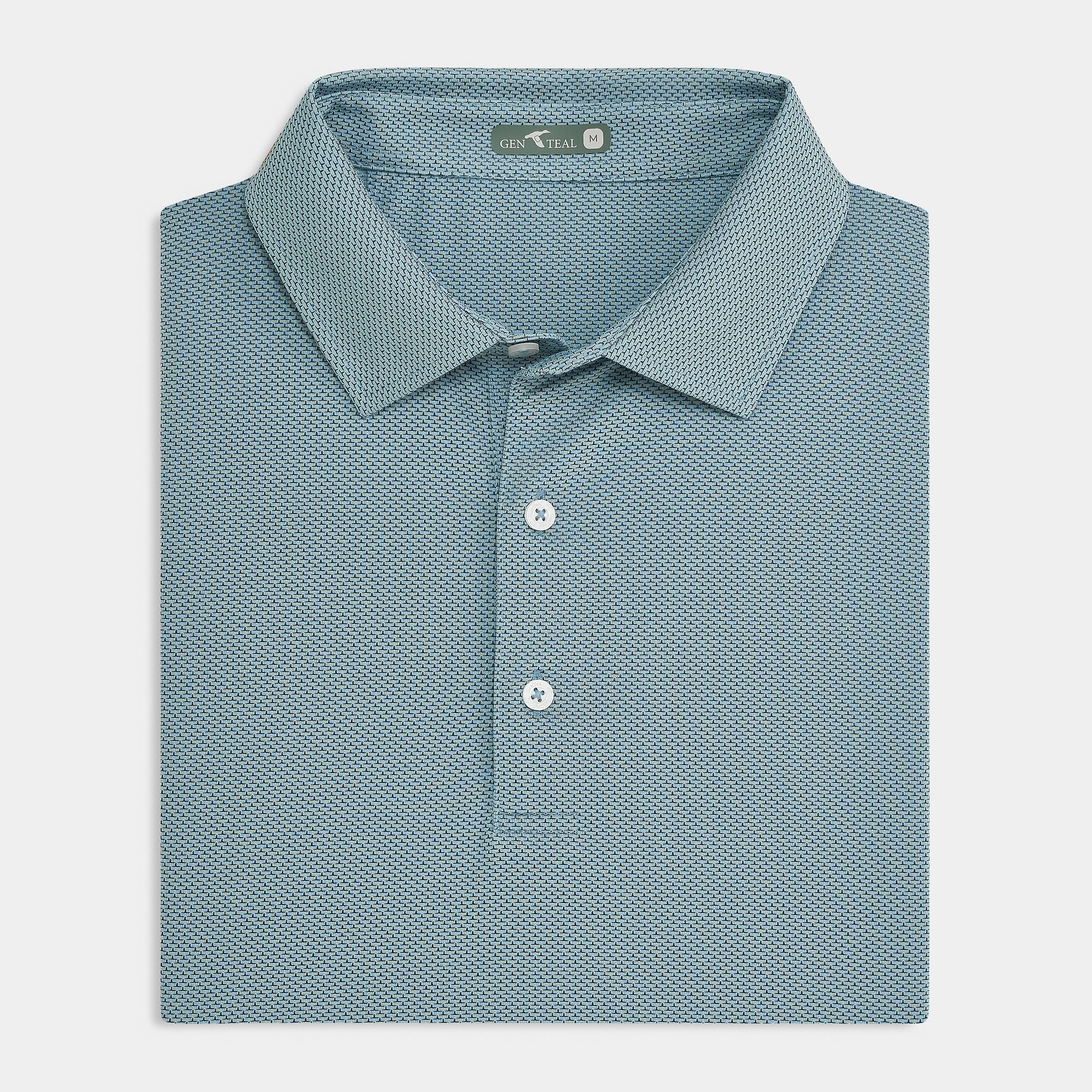 Brick Jacquard Polo