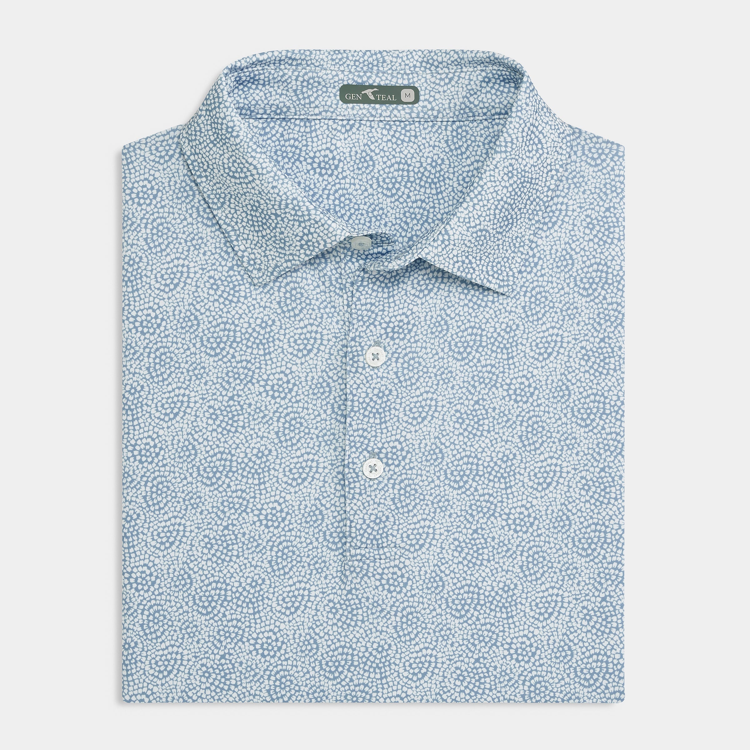 Dahlia Printed Performance Polo