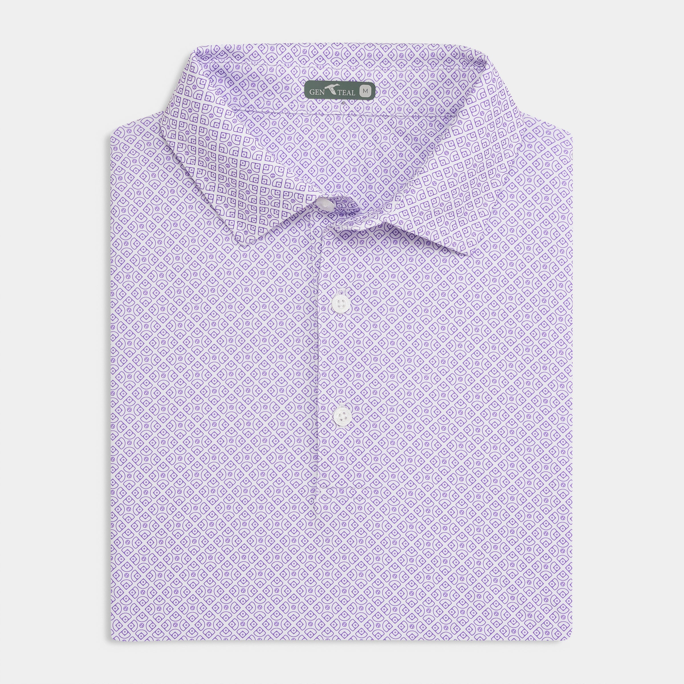 Diamonds Printed Performance Polo