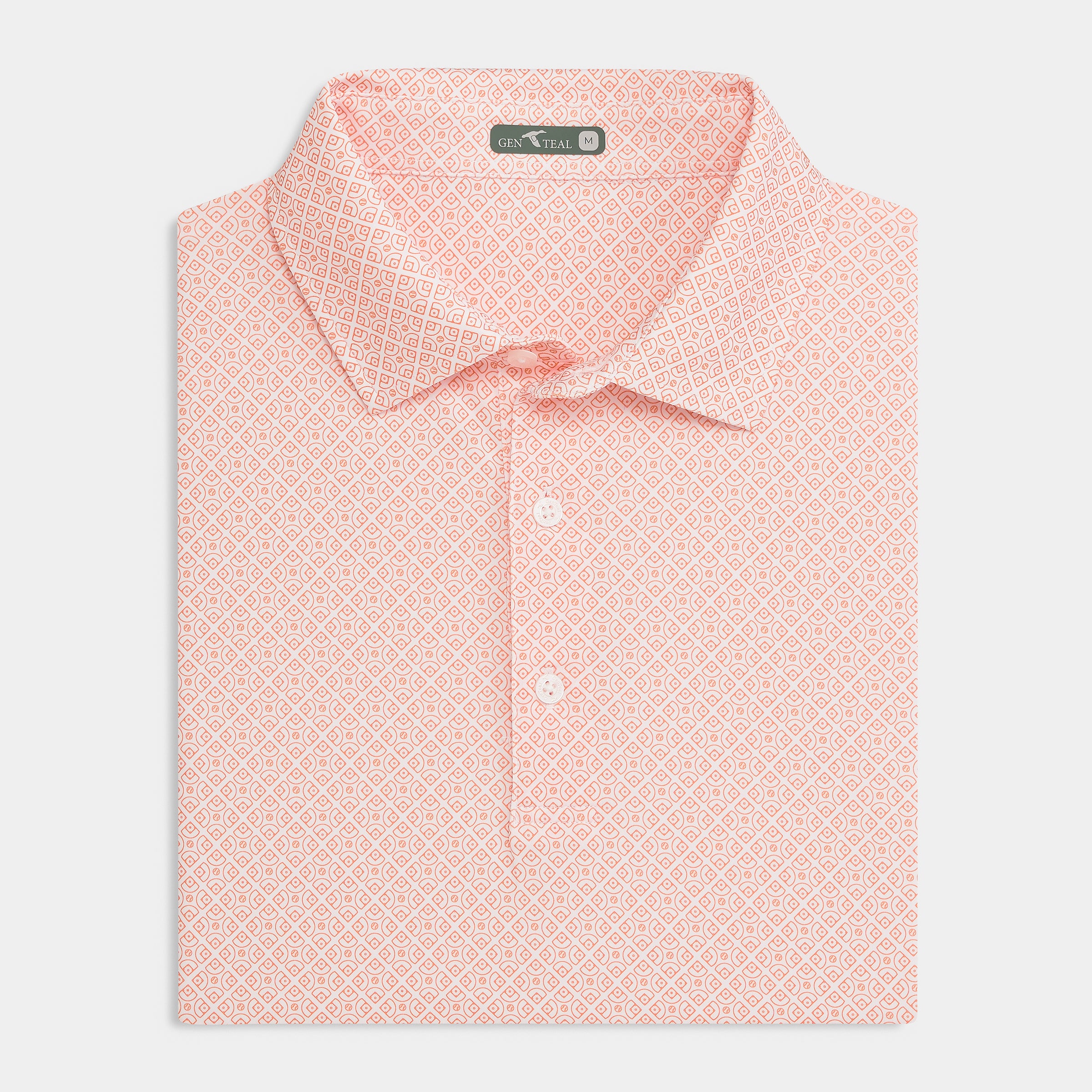 Diamonds Printed Performance Polo