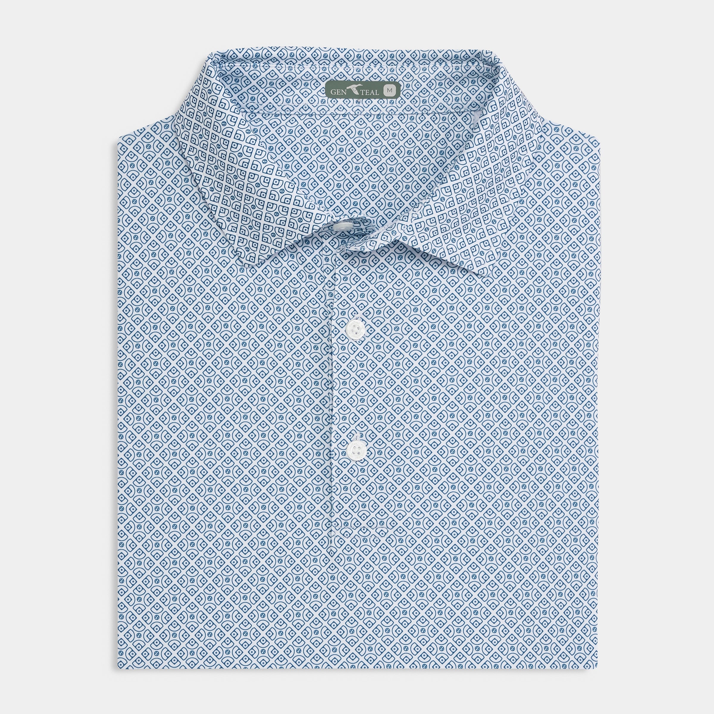 Diamonds Printed Performance Polo