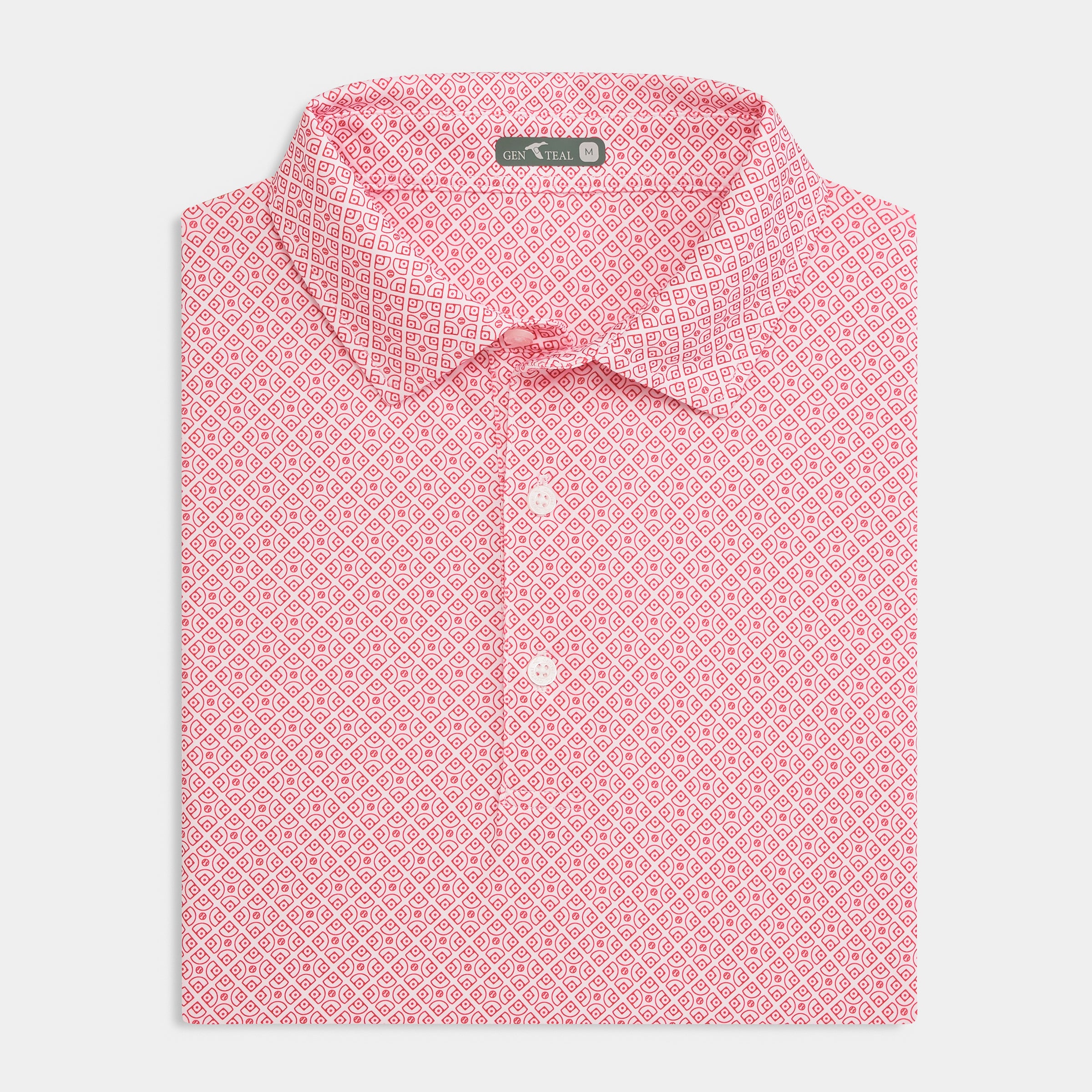 Diamonds Printed Performance Polo