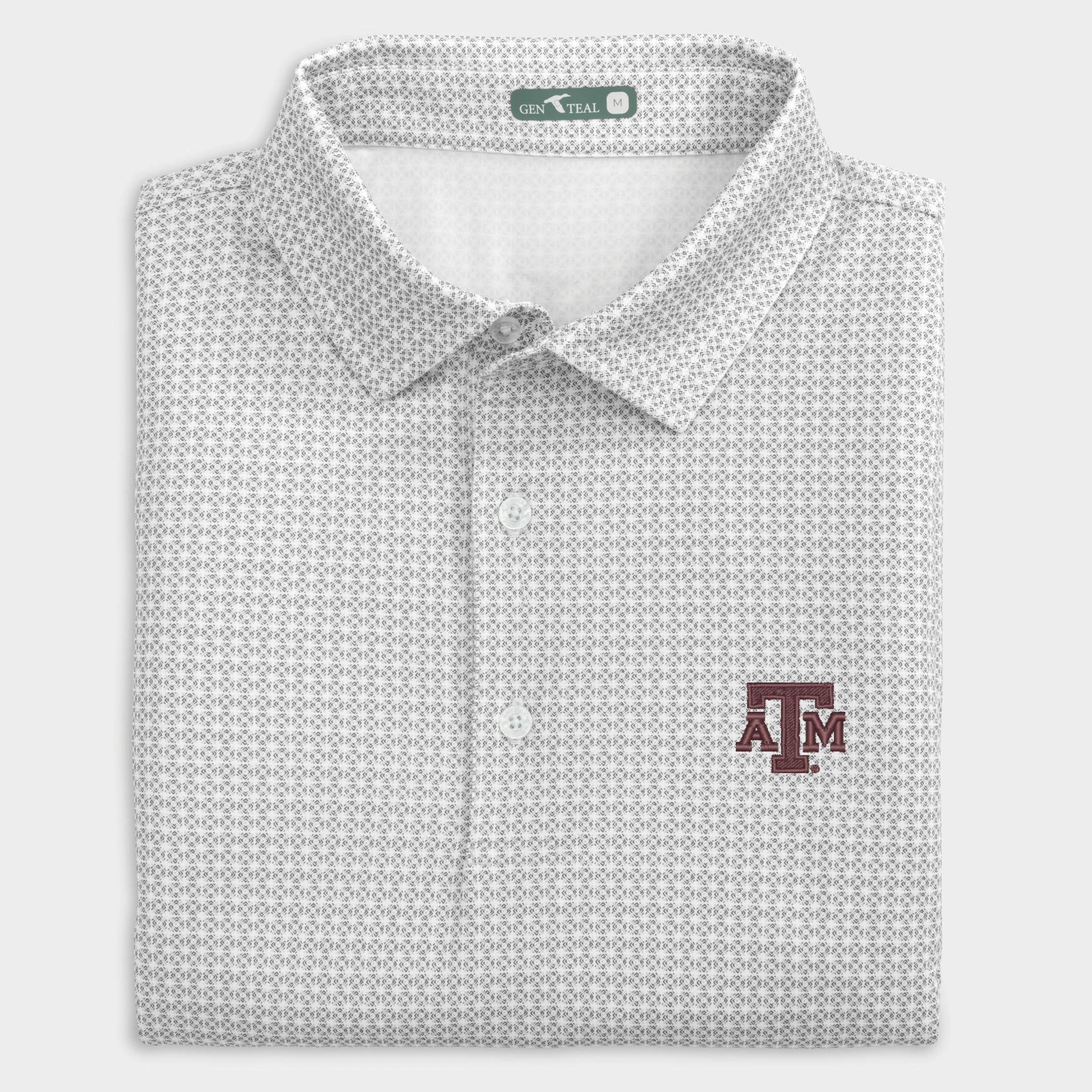 Texas A&M Tile Printed Performance Polo