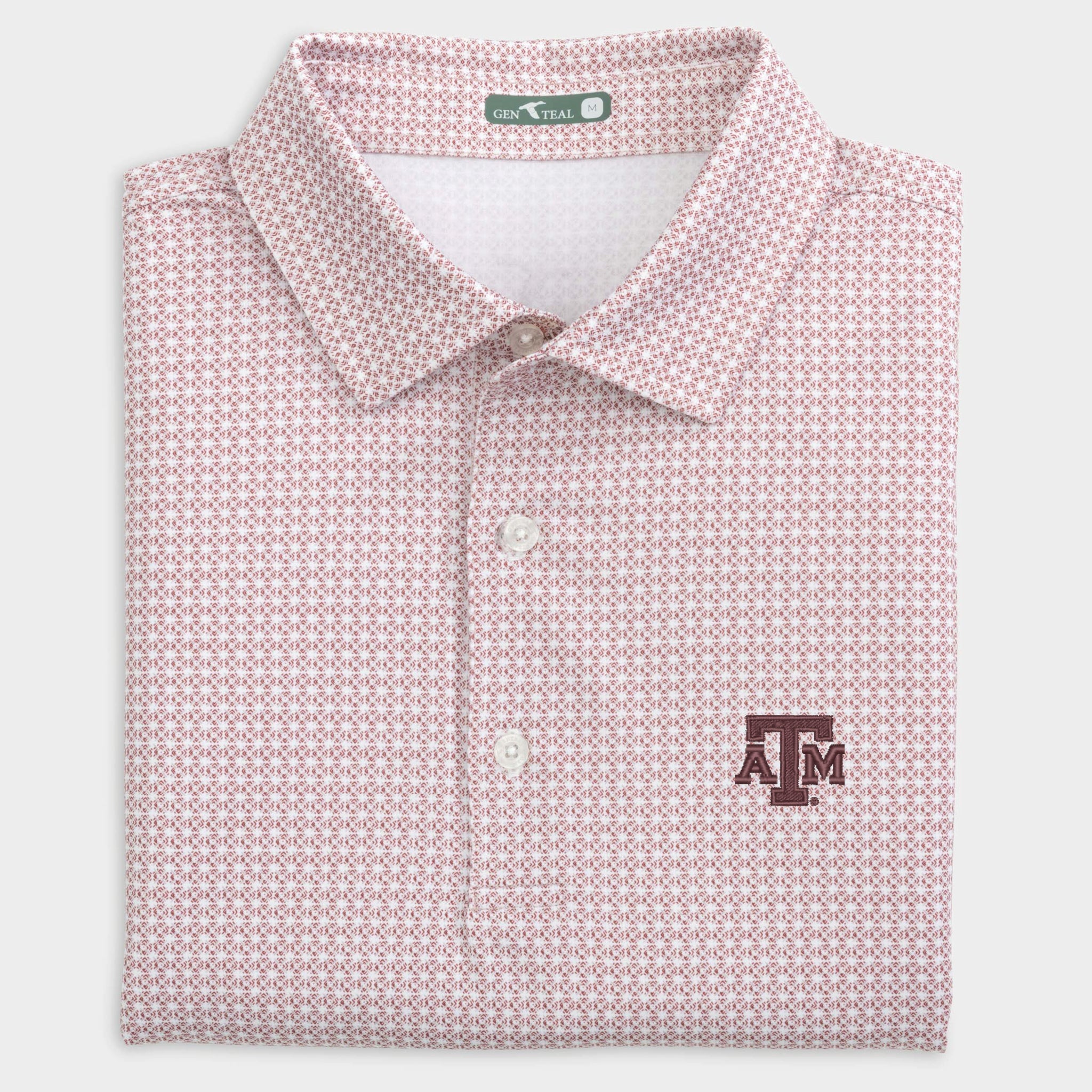 Texas A&M Tile Printed Performance Polo