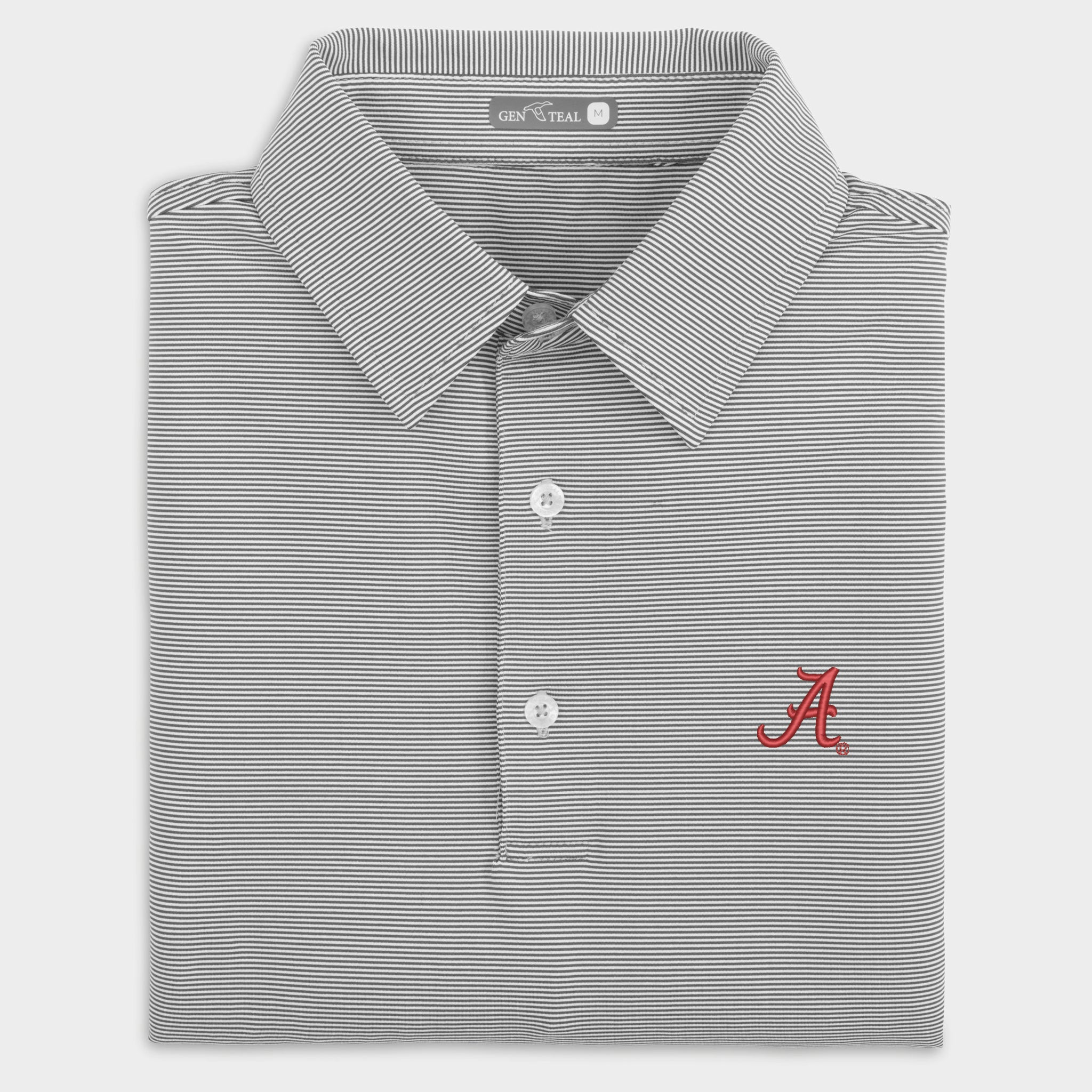 Alabama Pinstripe Performance Polo