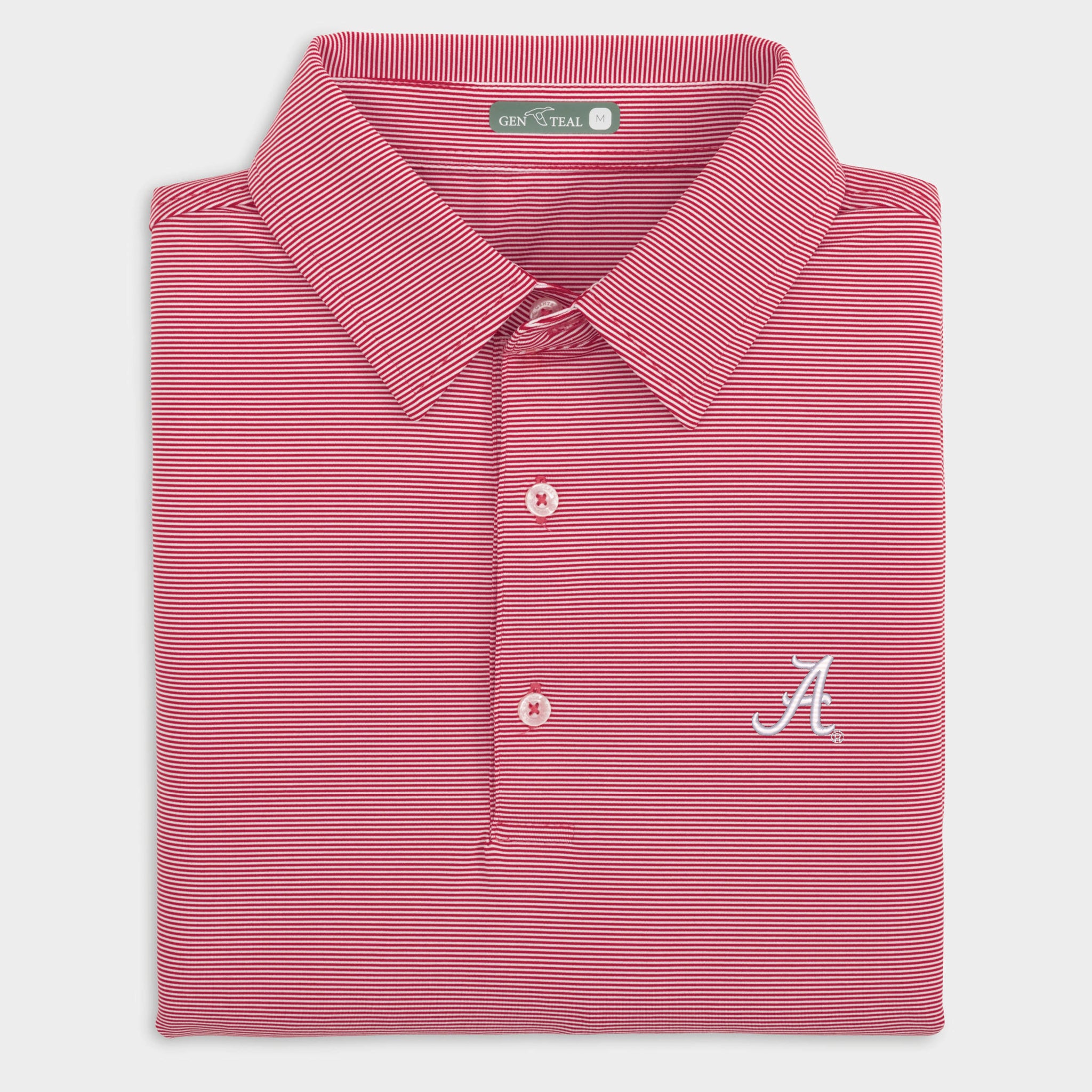 Alabama Pinstripe Performance Polo