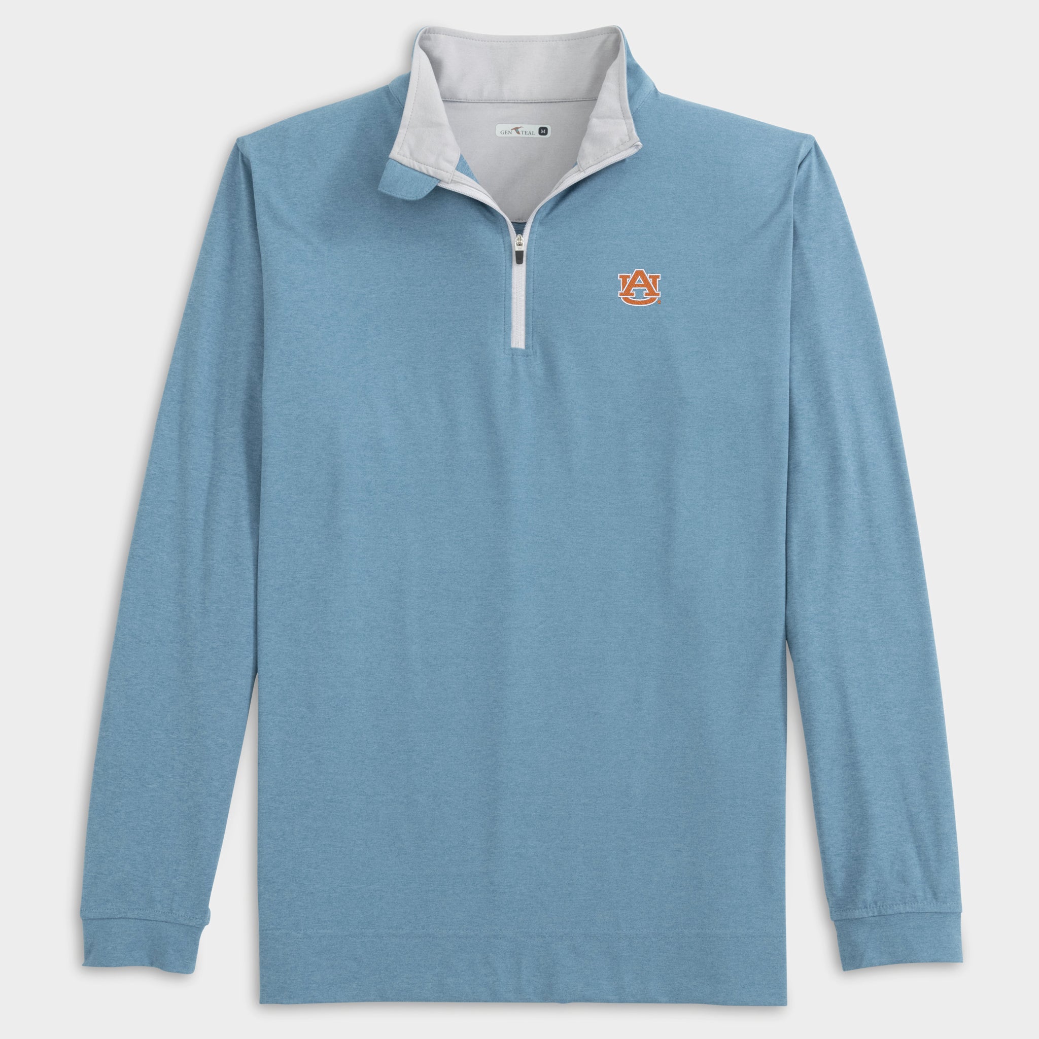 Auburn Heathered Venture Performance Quarter-Zip-GenTeal Apparel