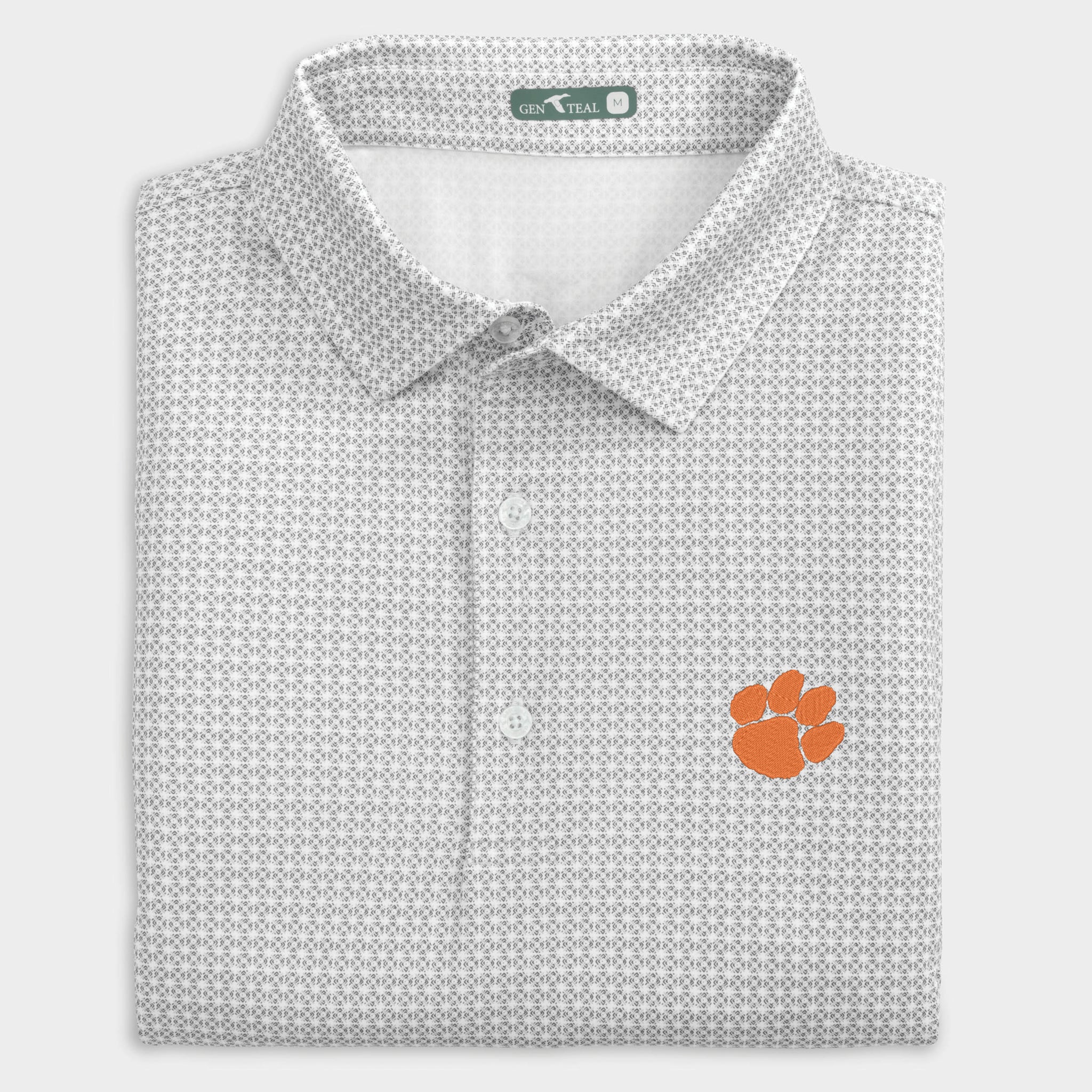 Clemson Tile Printed Performance Polo