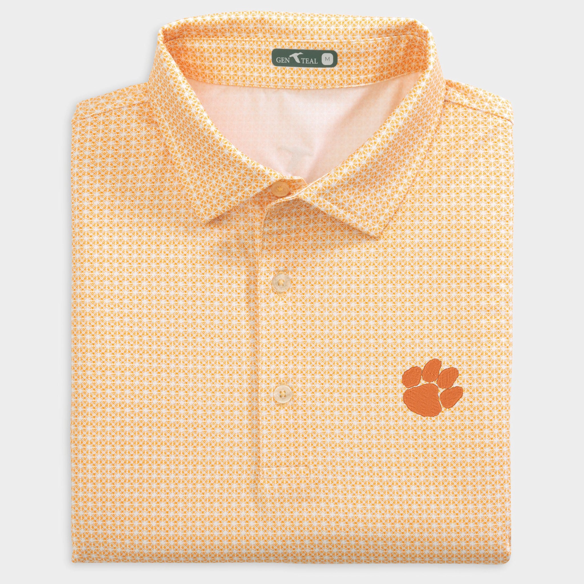 Clemson Tile Printed Performance Polo