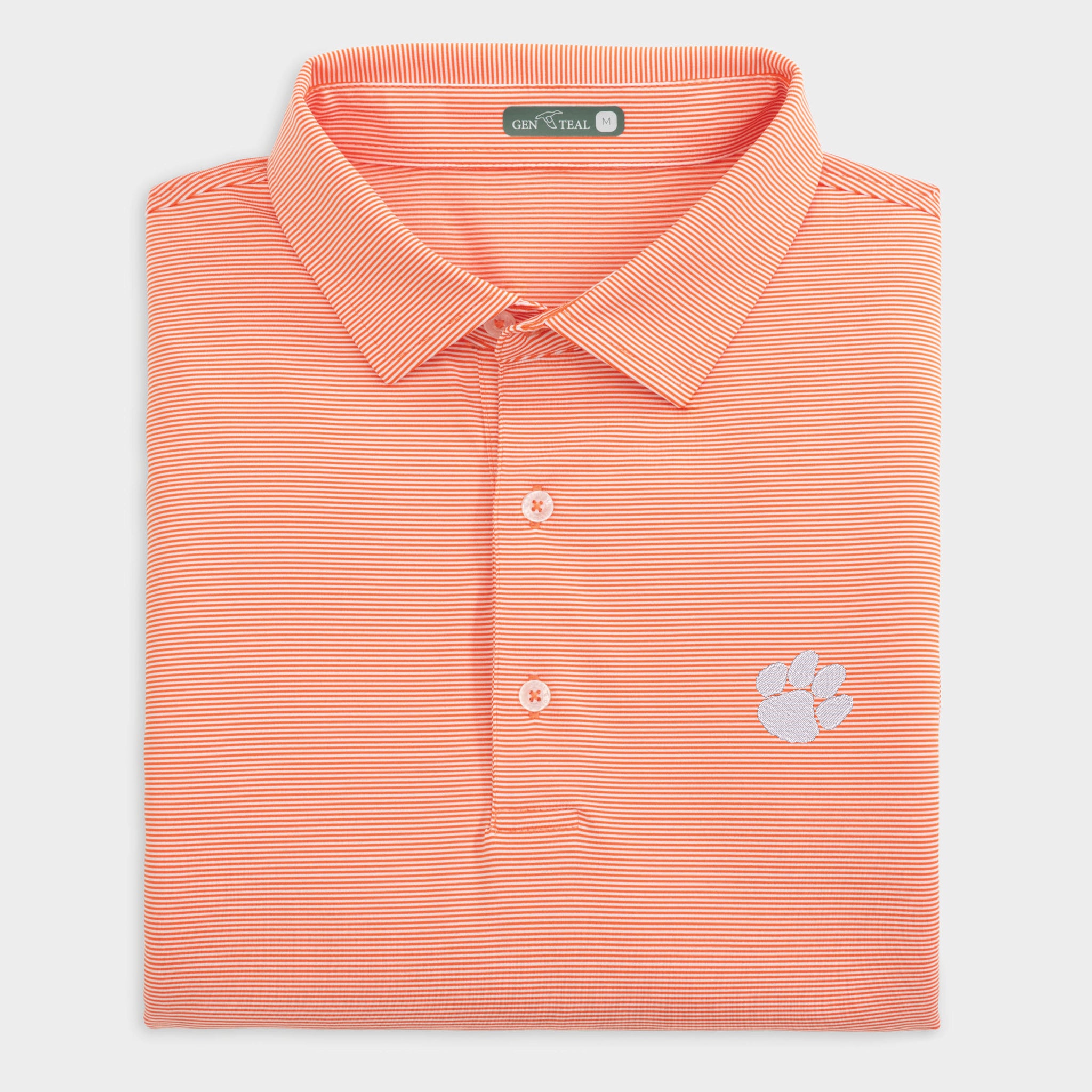 Clemson Pinstripe Performance Polo