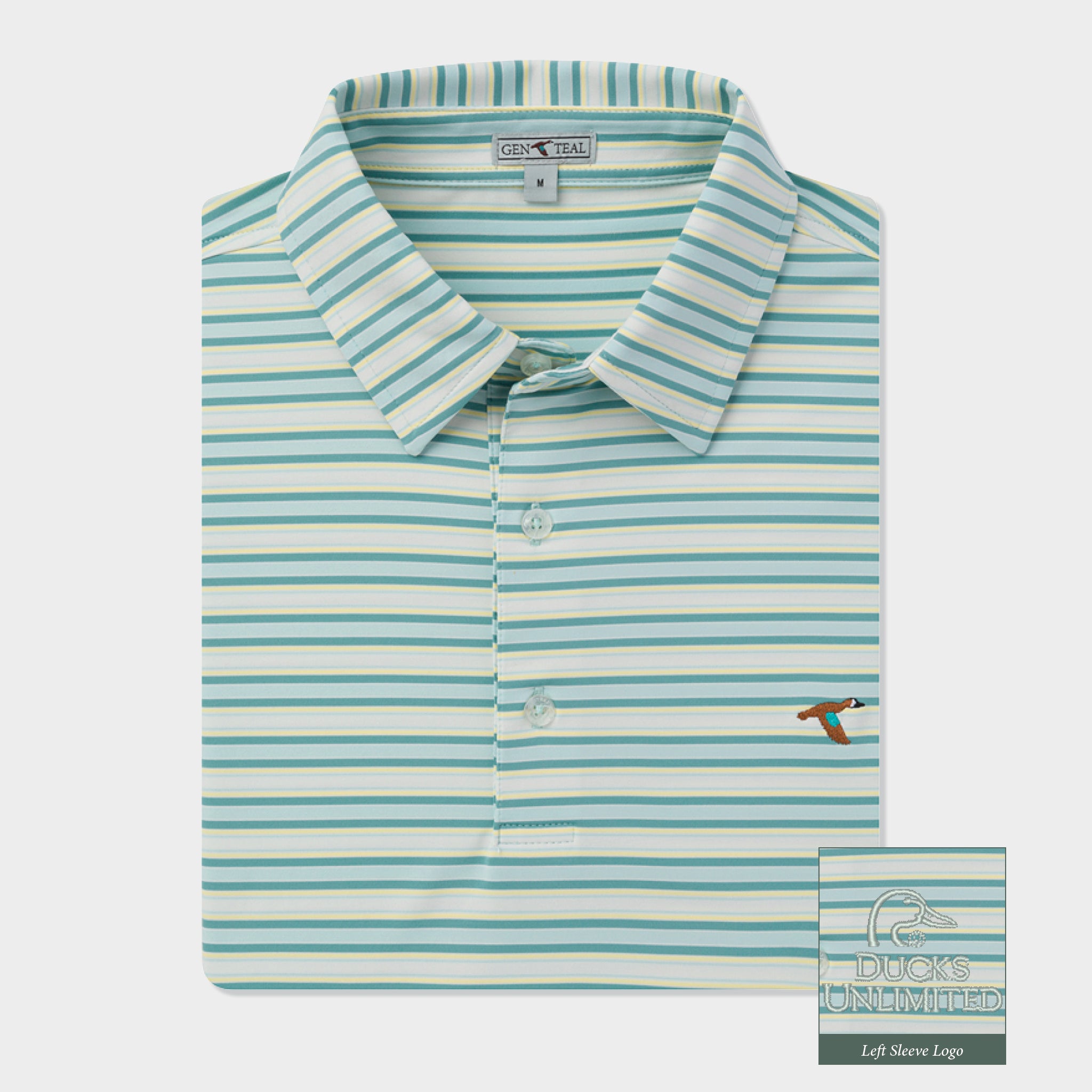 Ducks Unlimited Ocracoke Performance Polo-GenTeal Apparel