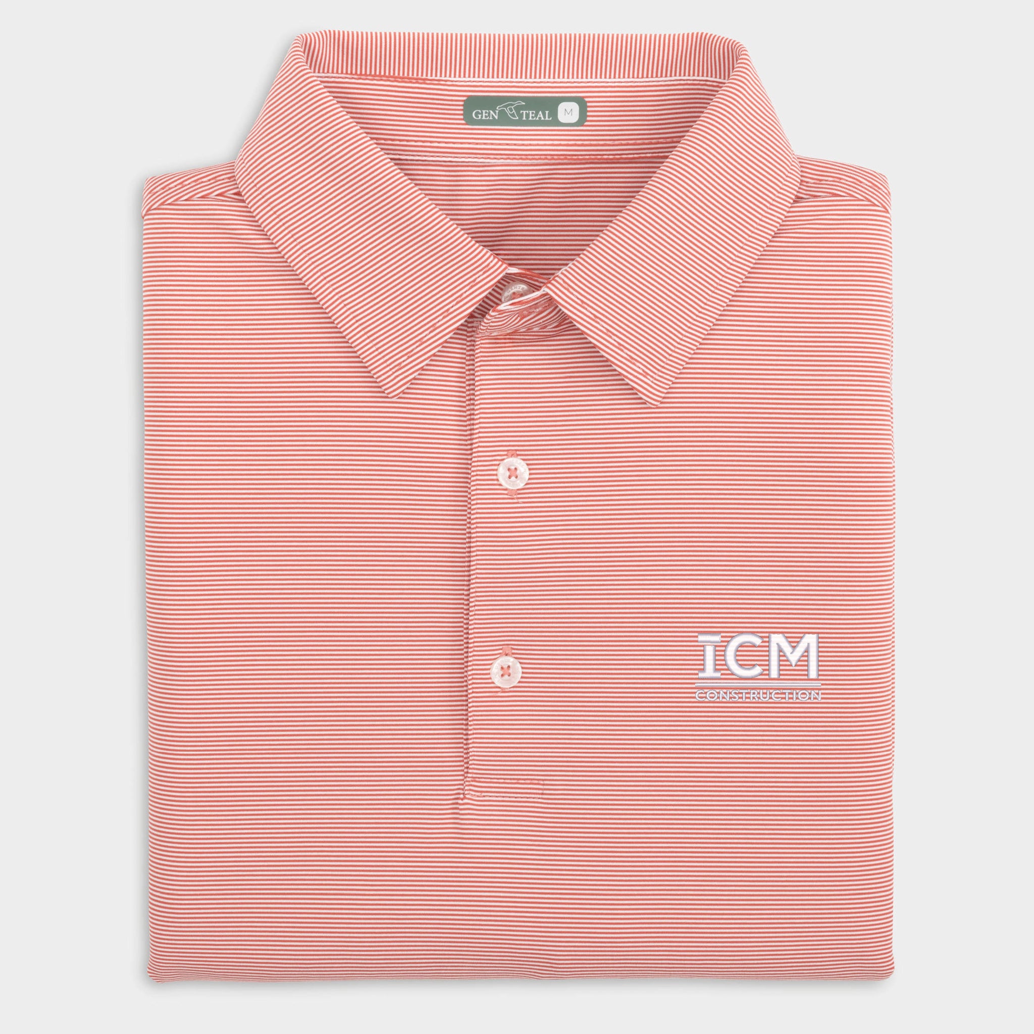 ICM Pinstripe Performance Polo