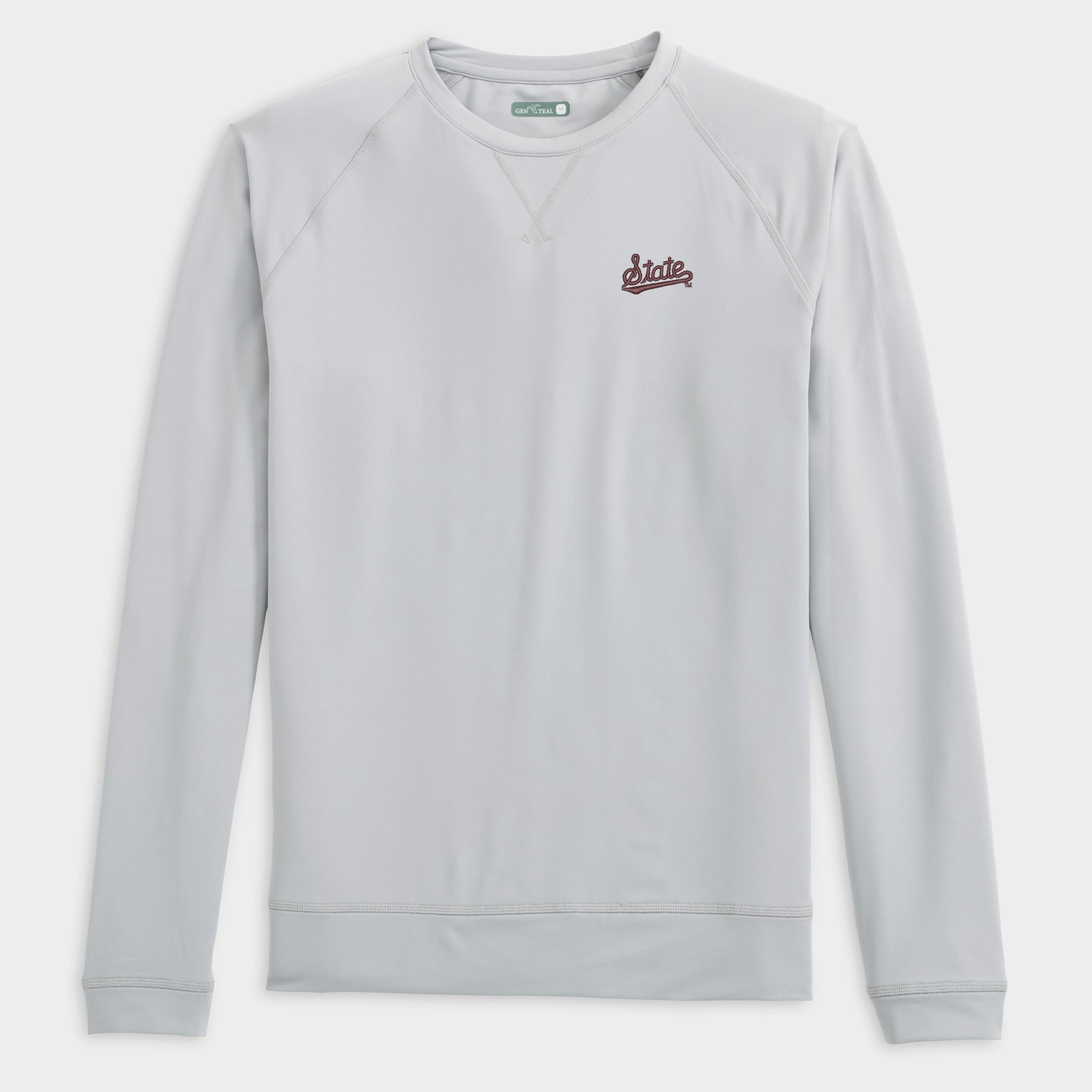 Mississippi State Script Richmond Venture Performance Crewneck-GenTeal Apparel