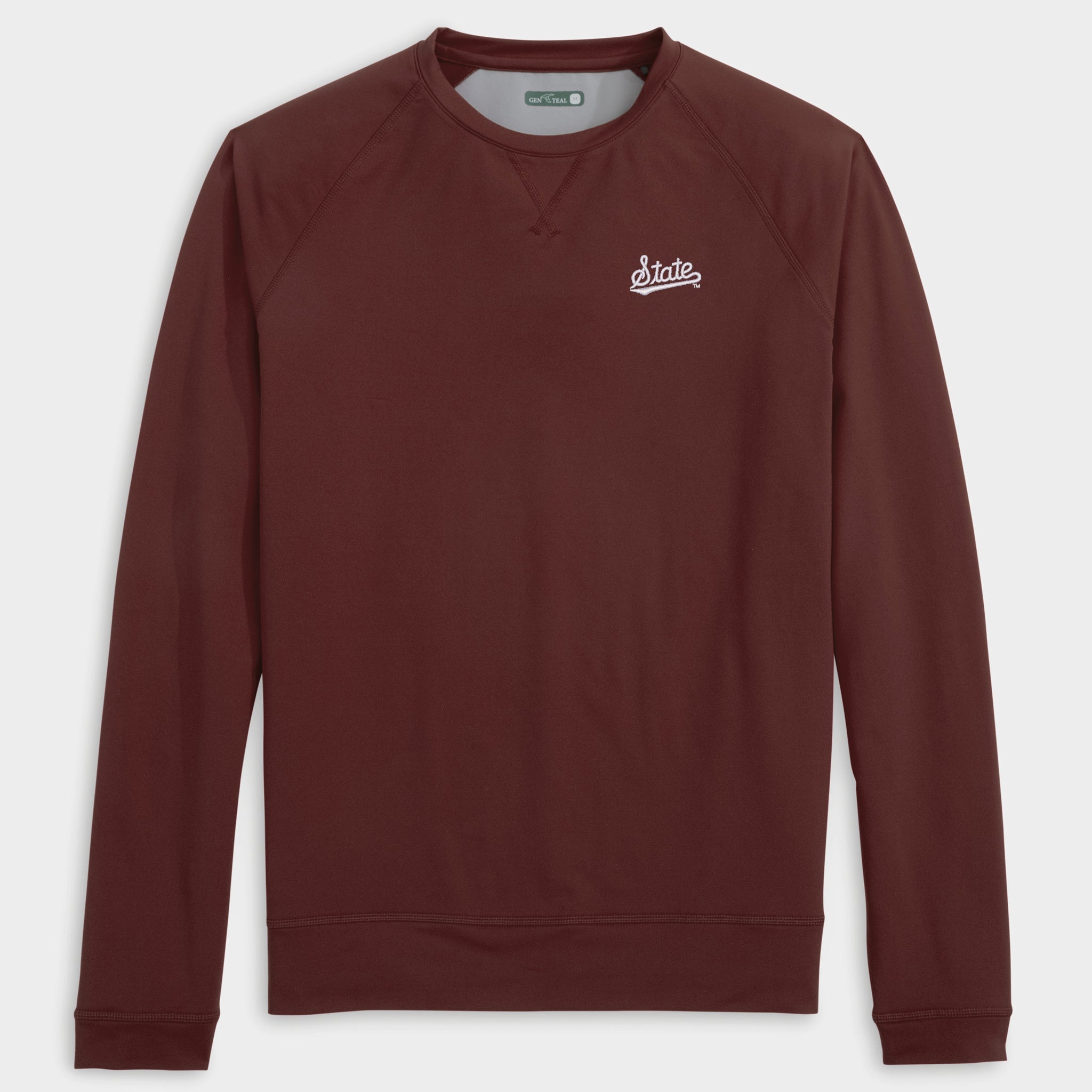 Mississippi State Script Richmond Venture Performance Crewneck-GenTeal Apparel