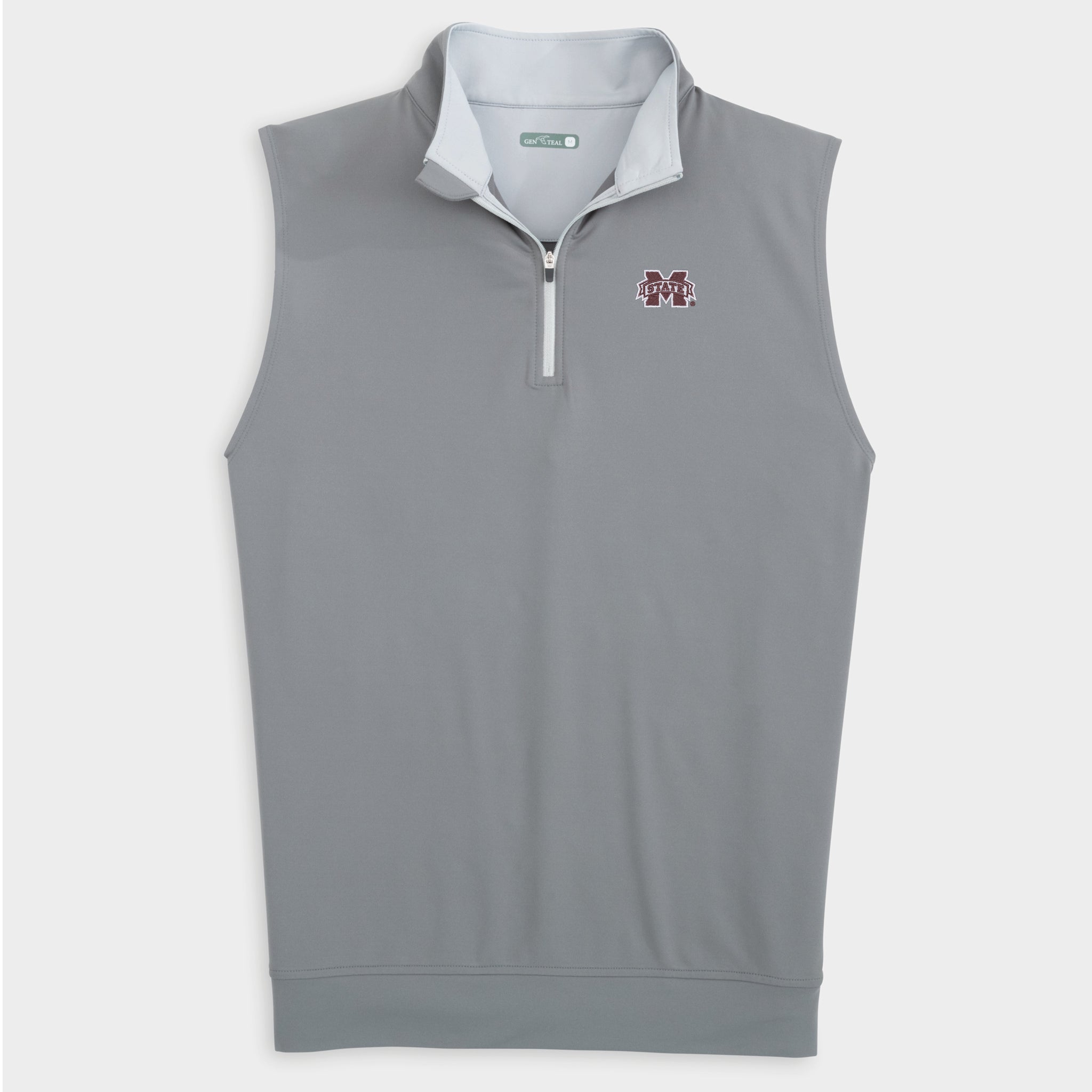 Mississippi State Venture Performance Quarter-Zip Vest-GenTeal Apparel