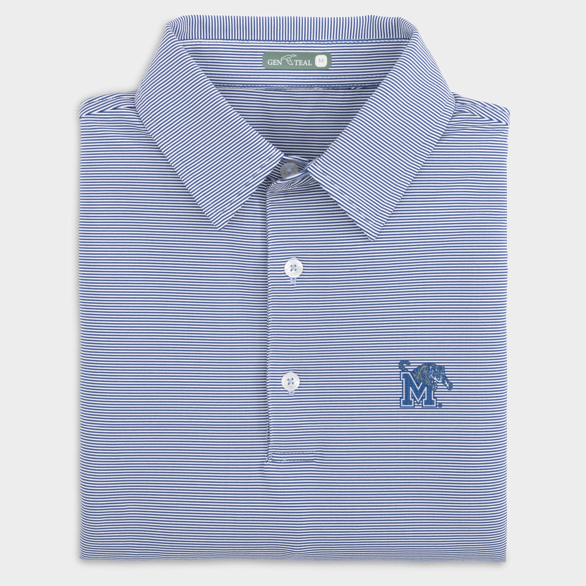 Memphis Pinstripe Performance Polo