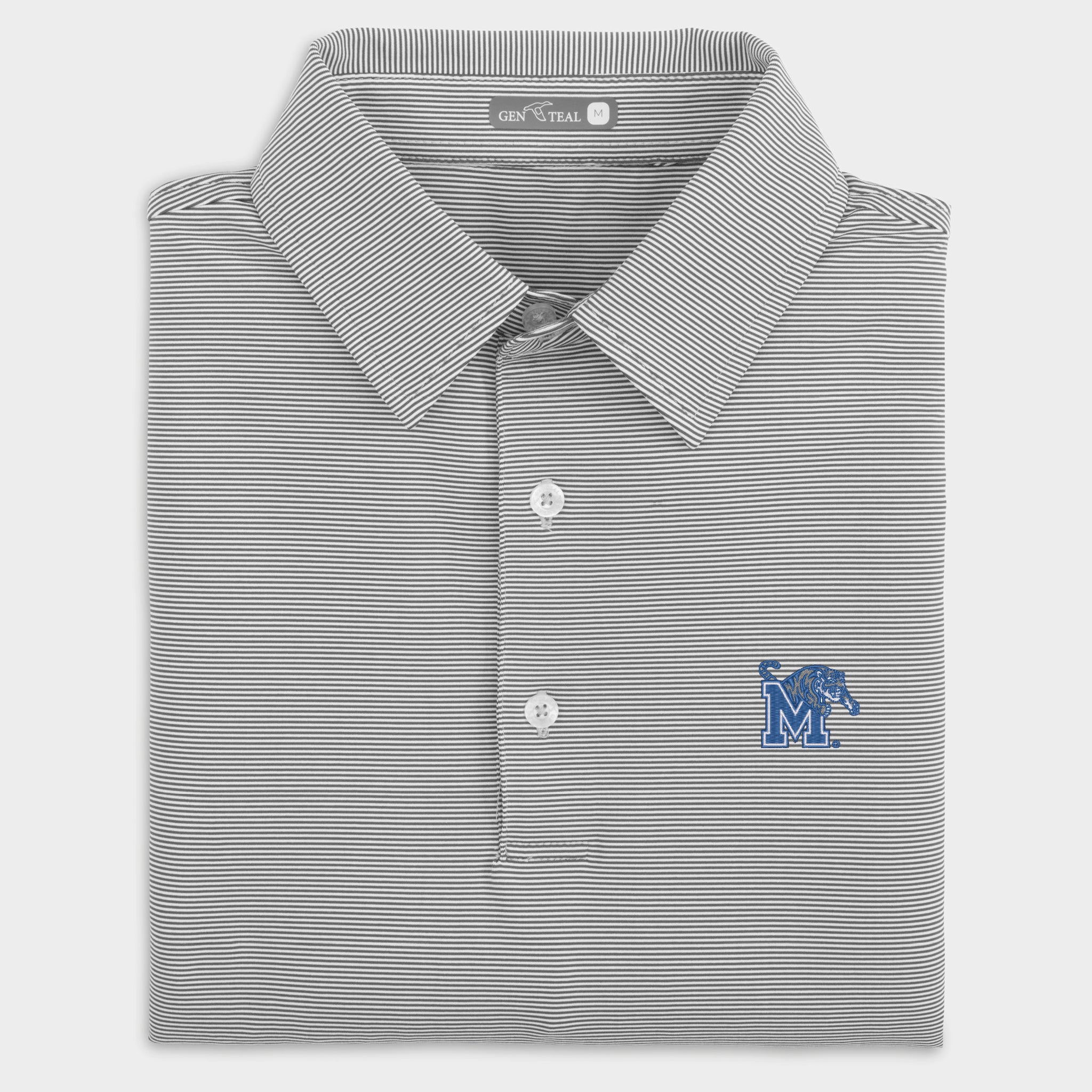 Memphis Pinstripe Performance Polo