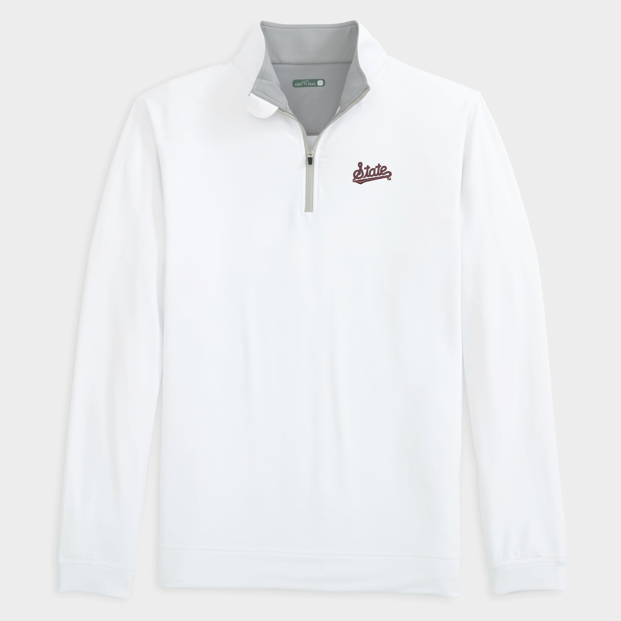 Mississippi State Script Venture Performance Quarter-Zip-GenTeal Apparel