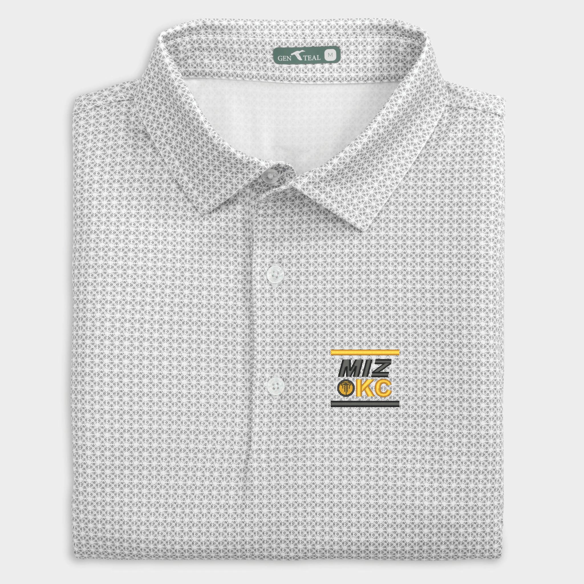 Miz-KC Stacked Tile Performance Polo