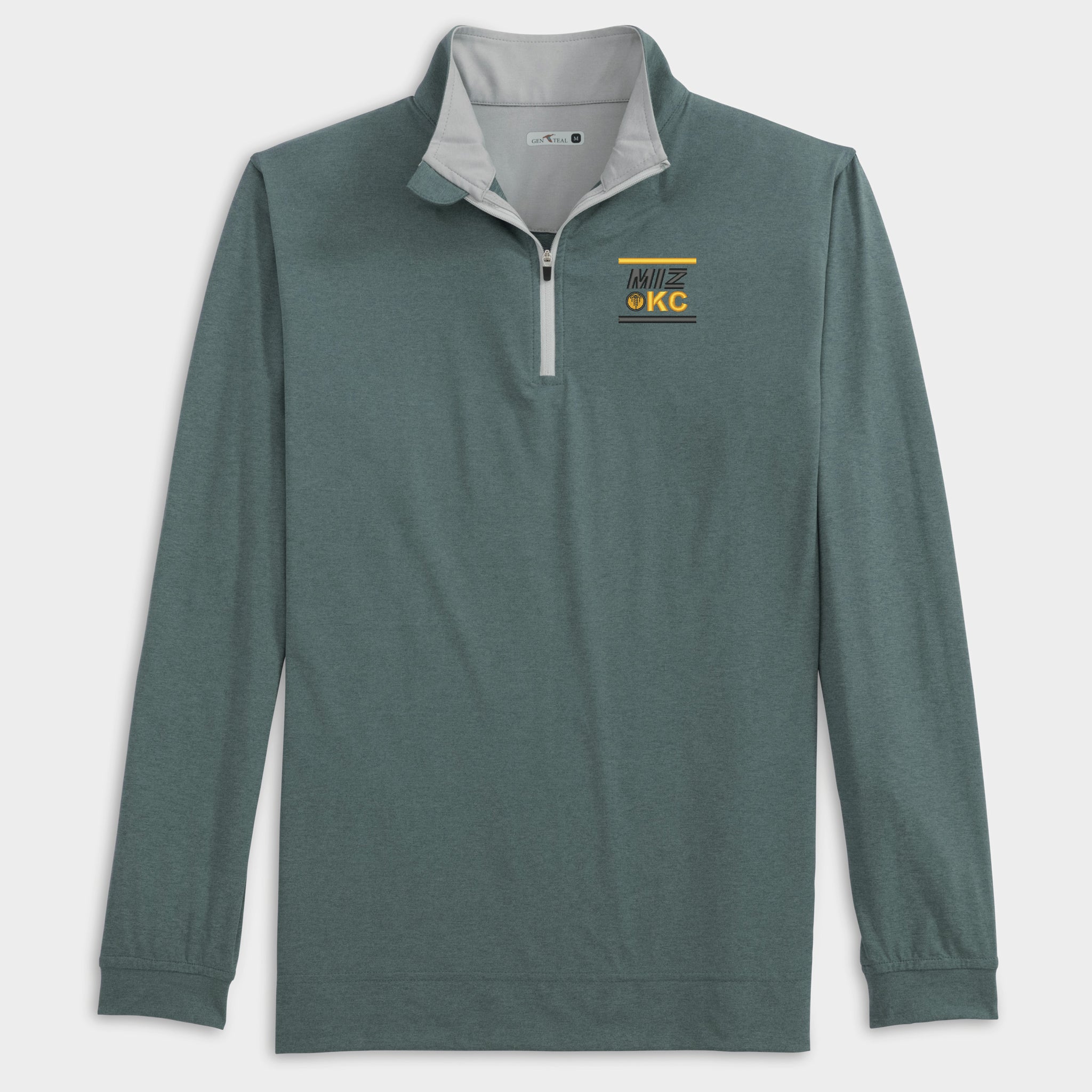 Miz-KC Stacked Heathered Venture Performance Quarter-Zip