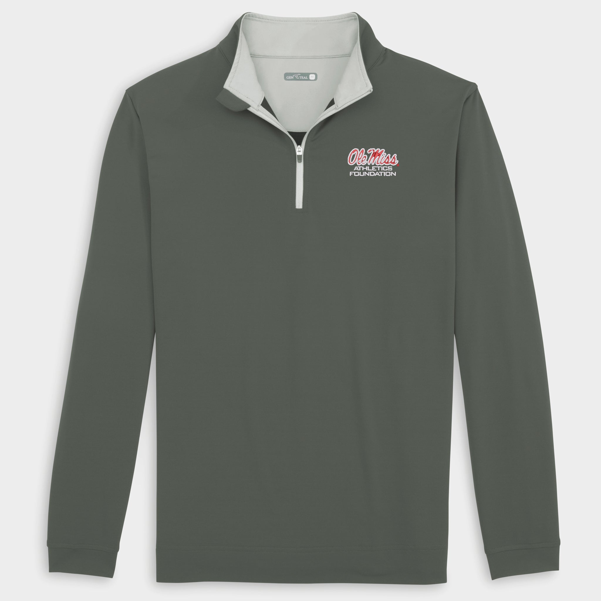 Ole Miss Athletics Foundation Venture Performance Quarter-Zip-GenTeal Apparel