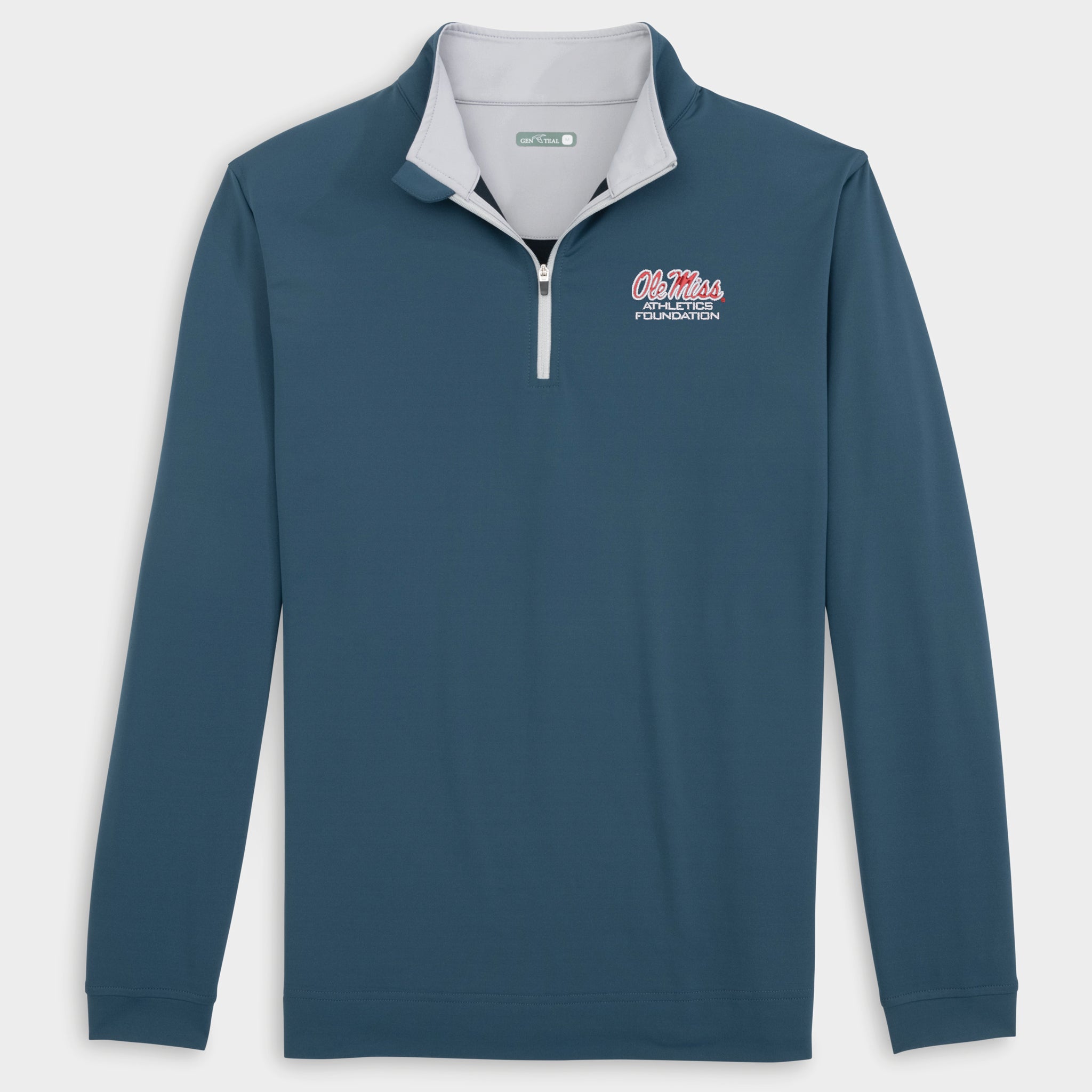 Ole Miss Athletics Foundation Venture Performance Quarter-Zip-GenTeal Apparel