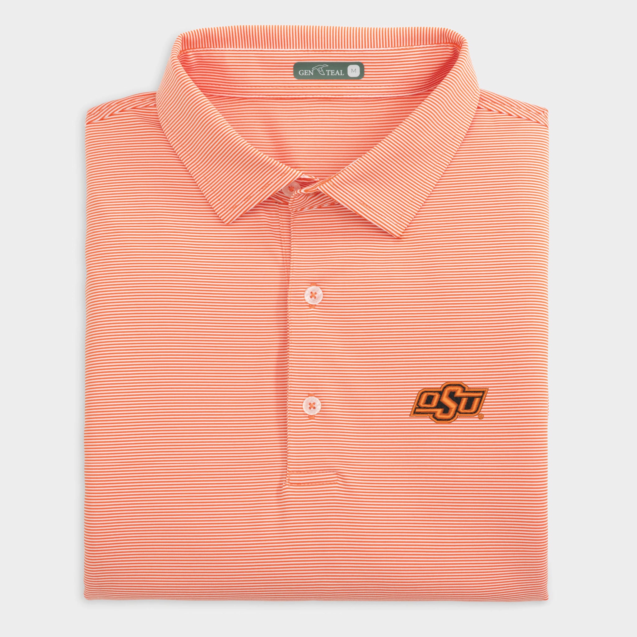 Oklahoma State Pinstripe Performance Polo