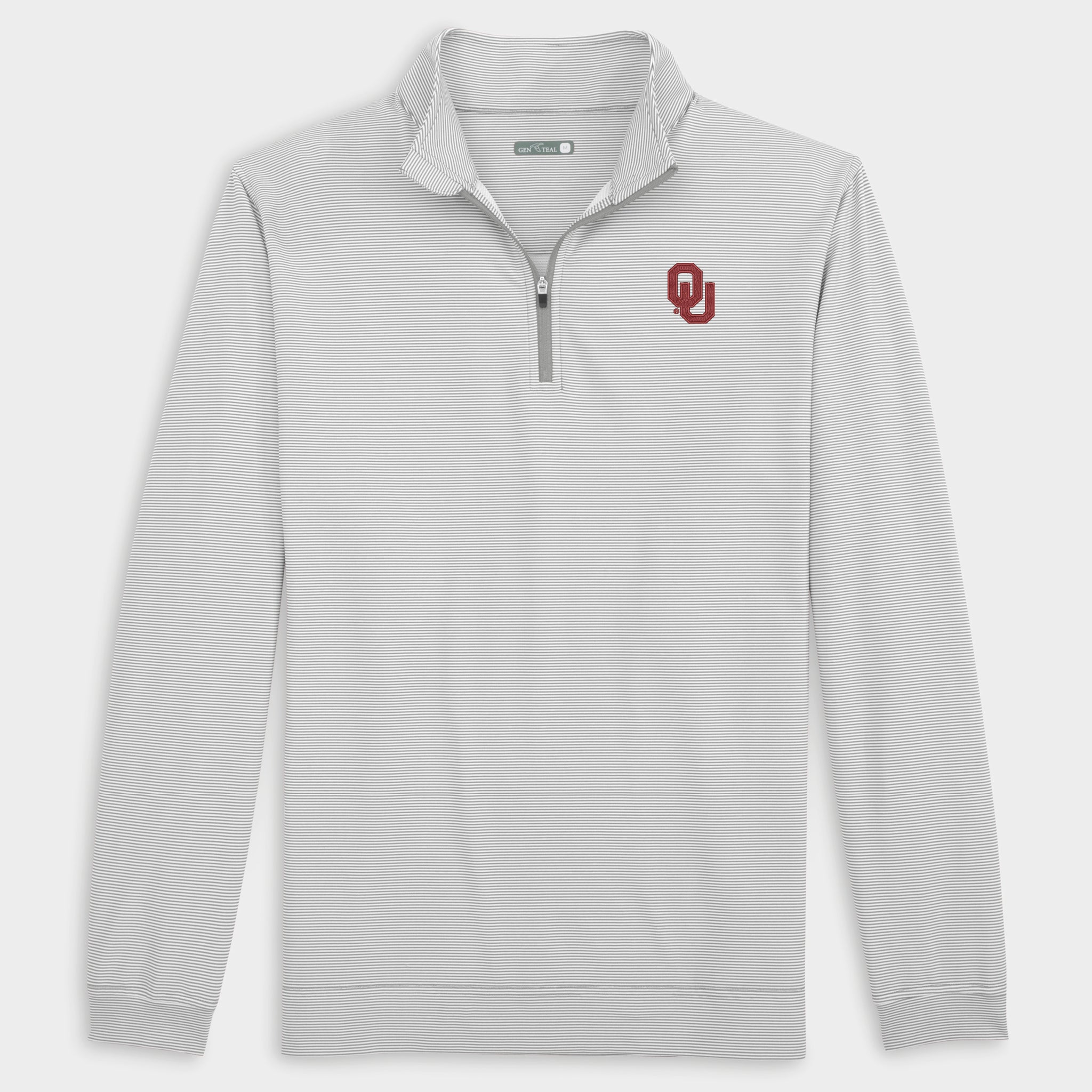 Oklahoma Pinstripe Venture Performance Quarter-Zip