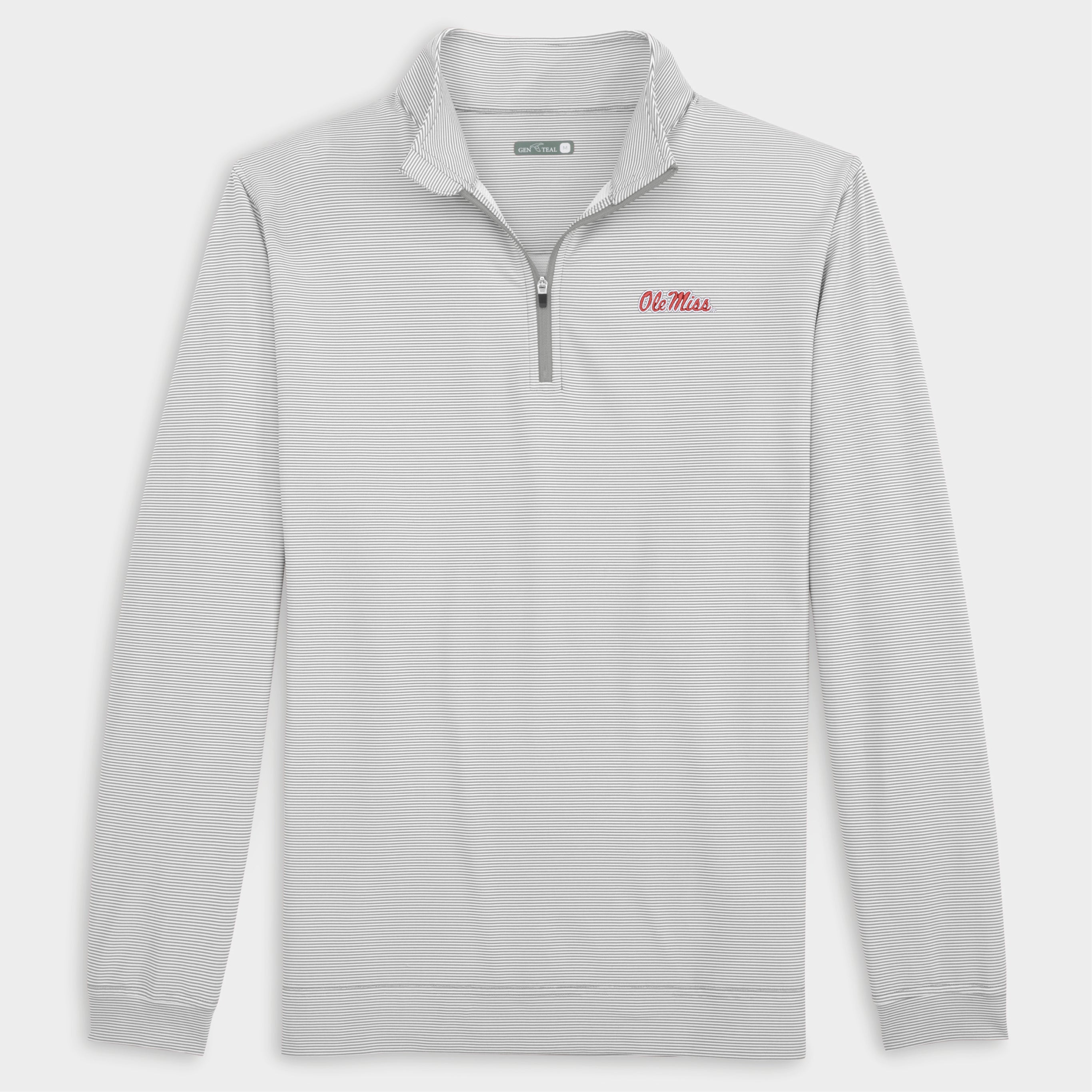 Ole Miss Pinstripe Venture Performance Quarter-Zip-GenTeal Apparel