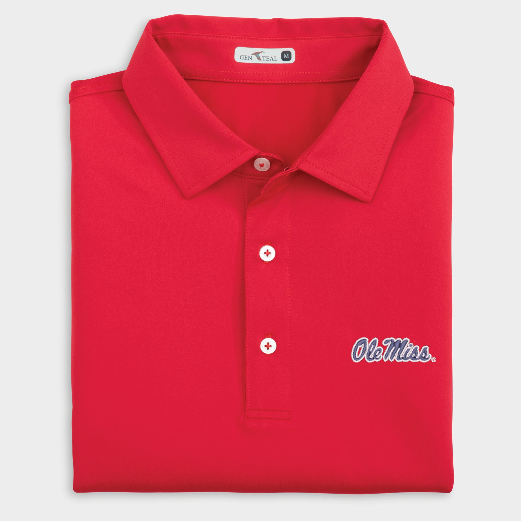 Ole Miss Solid Performance Polo