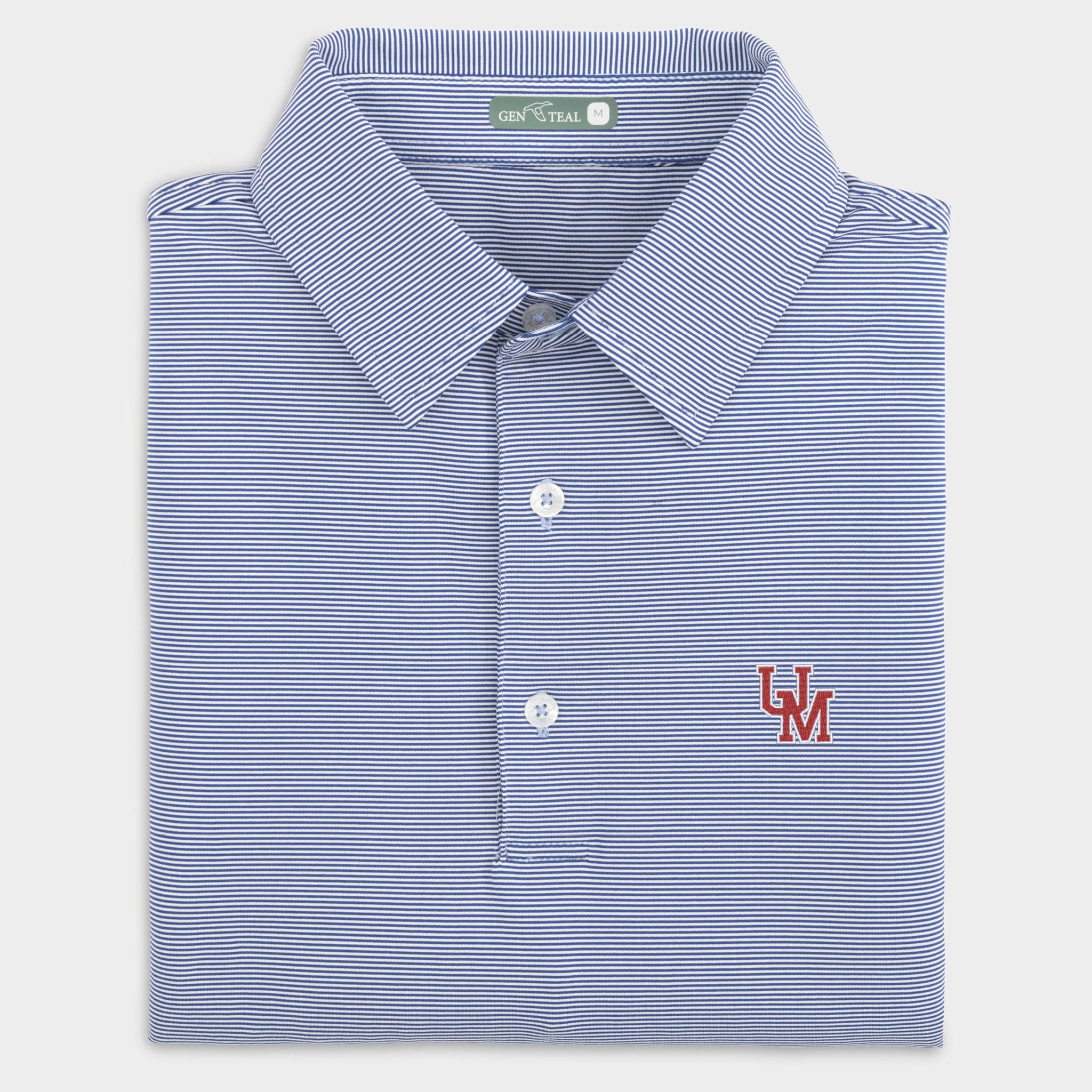 Ole Miss Sunday Pinstripe Performance Polo