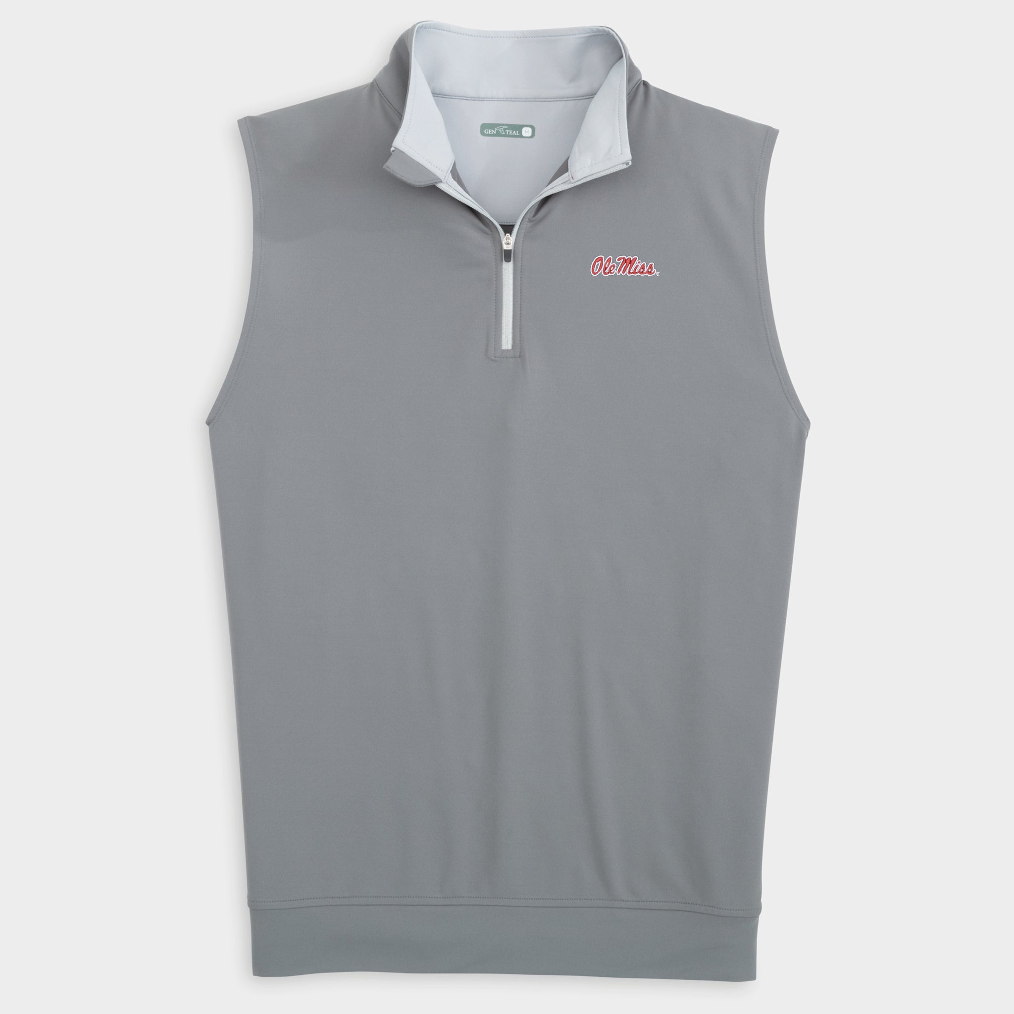 Ole Miss Venture Performance Quarter-Zip Vest-GenTeal Apparel