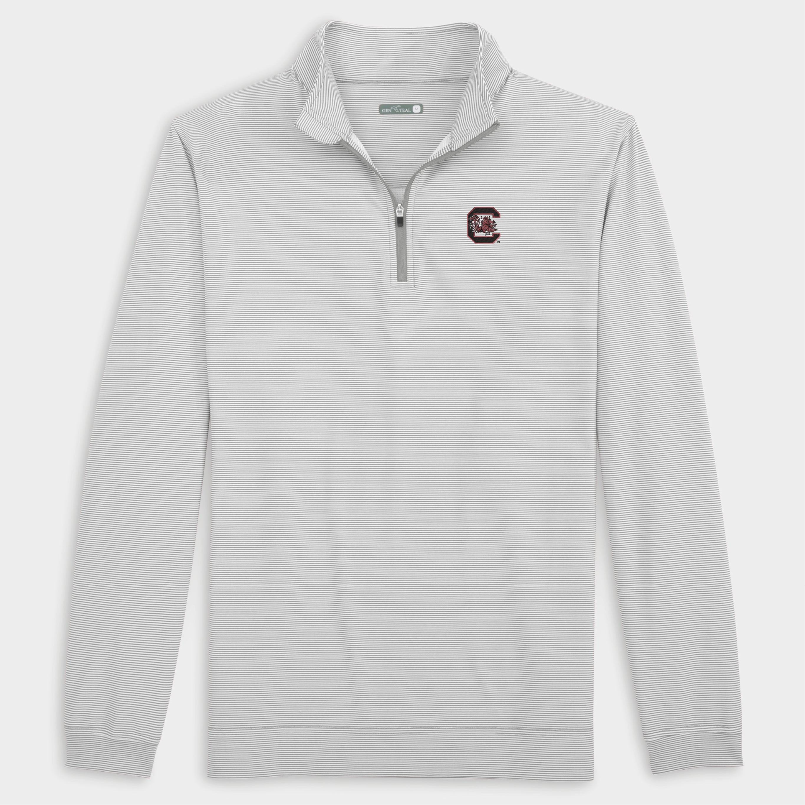 South Carolina Pinstripe Venture Performance Quarter-Zip-GenTeal Apparel