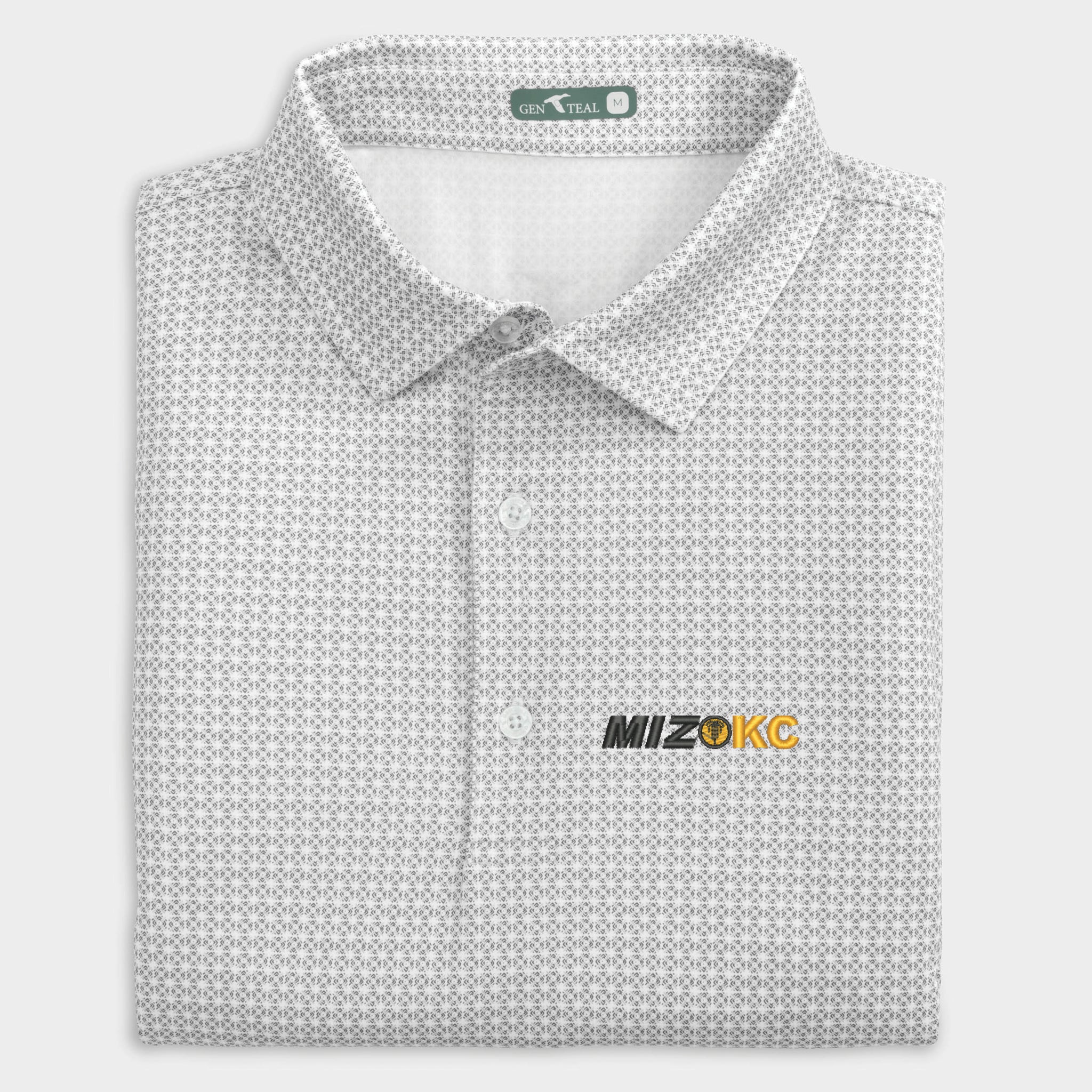 Miz-KC Stacked Tile Performance Polo