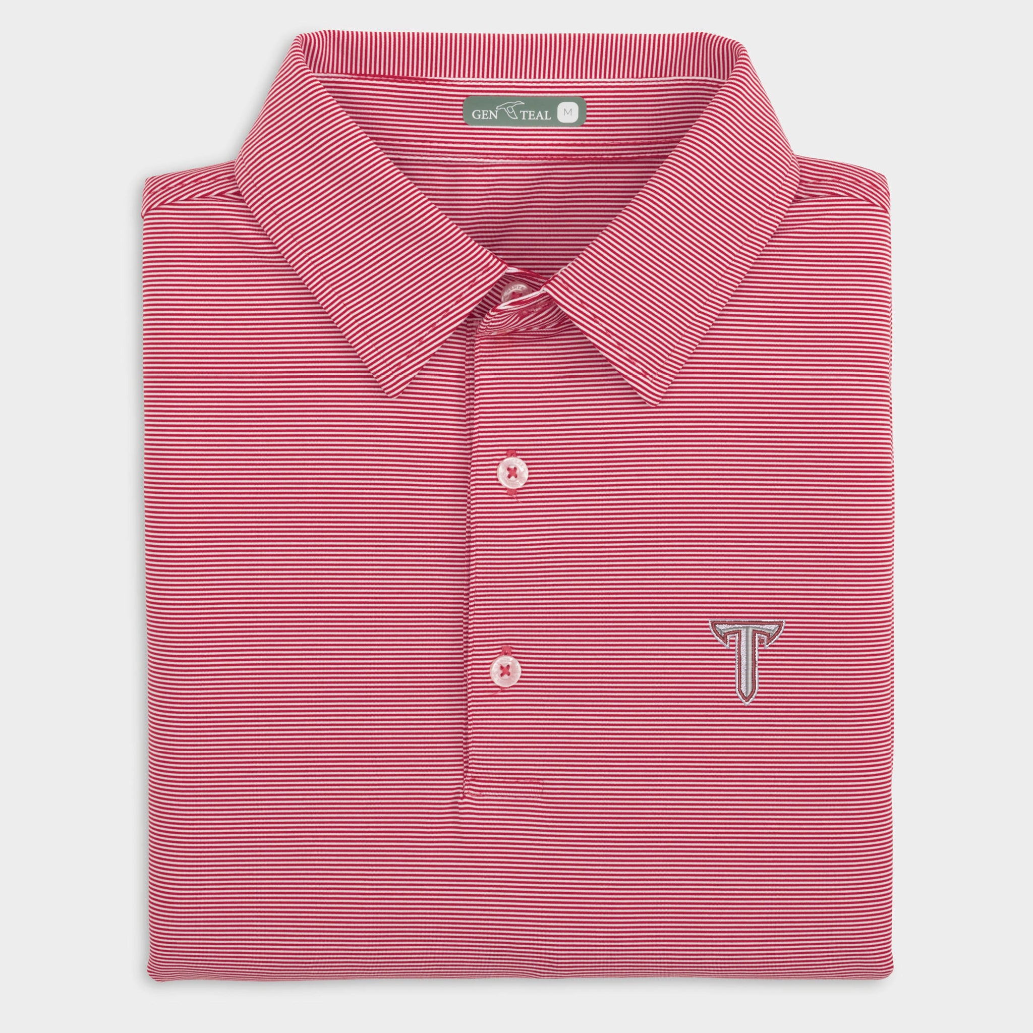 Troy Pinstripe Performance Polo