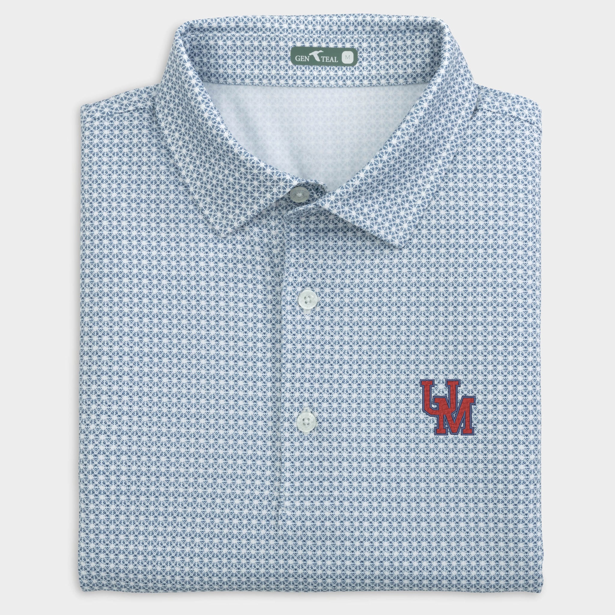 Sunday Ole Miss Tile Printed Performance Polo