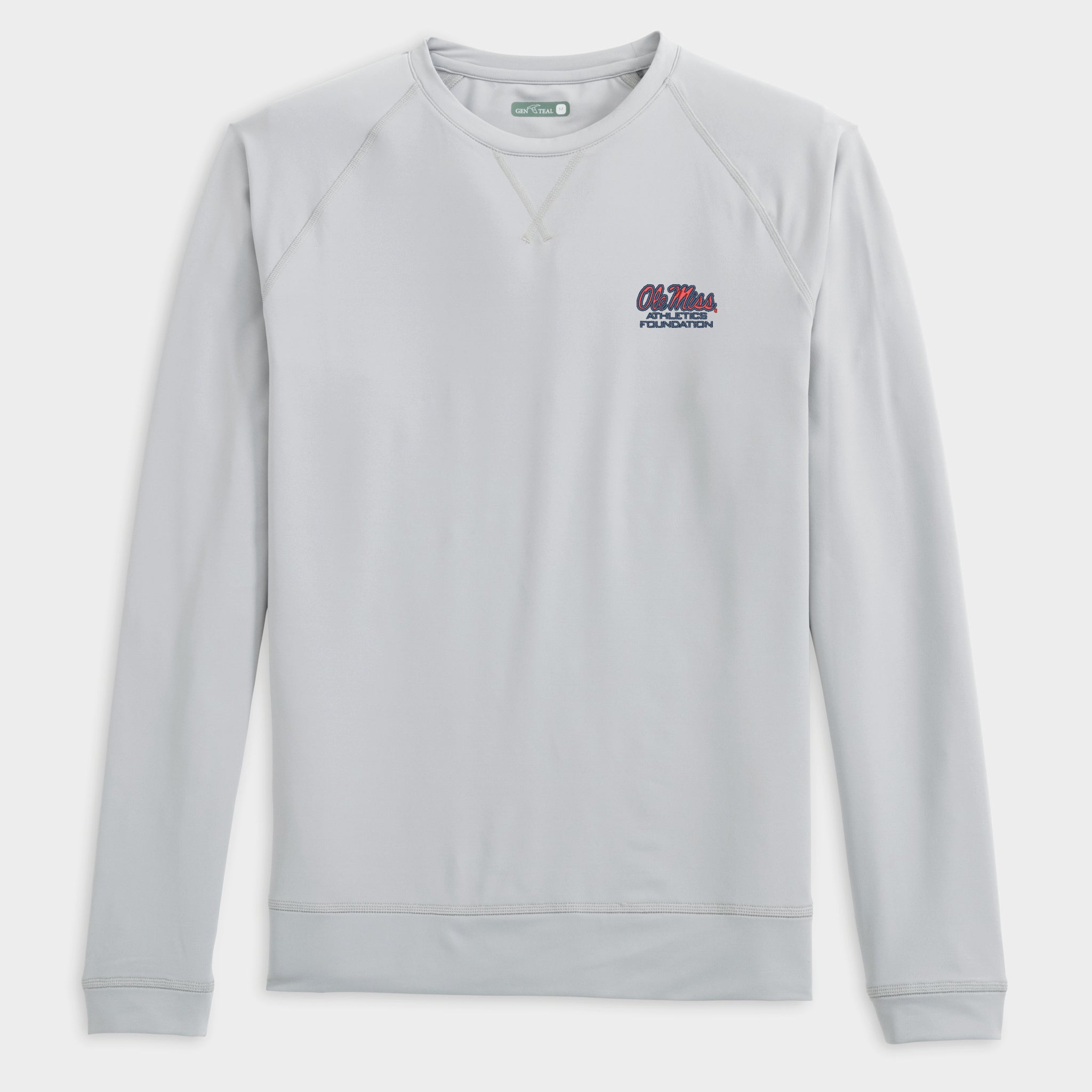 Ole Miss Athletics Foundation Richmond Venture Performance Crewneck-GenTeal Apparel