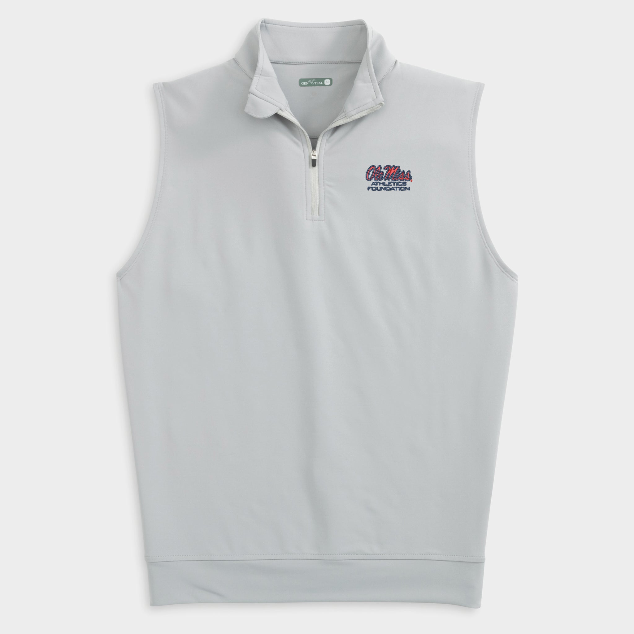 Ole Miss Athletics Foundation Venture Performance Quarter-Zip Vest-GenTeal Apparel